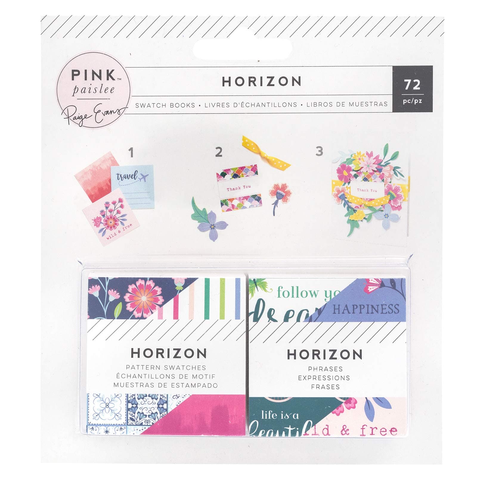 Pink PaisleeSwatch Book Paper Pad, Multi