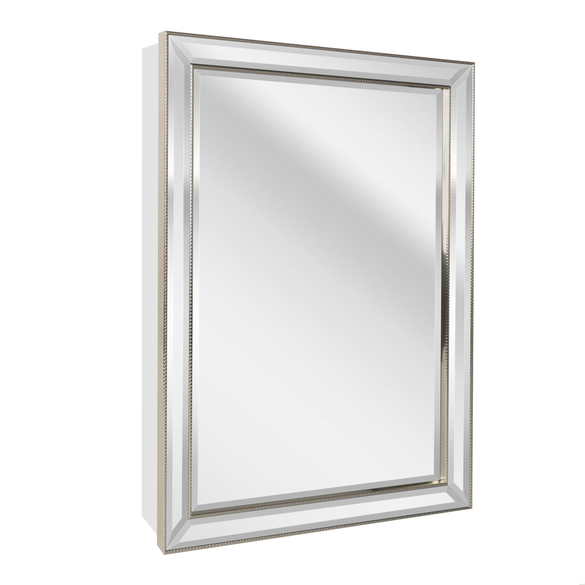 Head West 6301 Medicine Cabinet Mirror, 22 X 30, Silver/Champagne