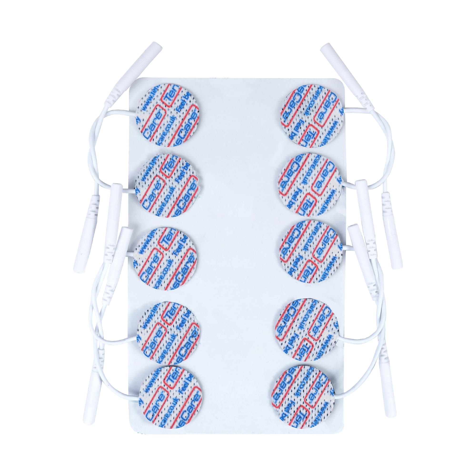 25mm Circular TENS/EMS Re-usable Electrode Pads, Total 10 (Eligible for VAT relief in the UK)