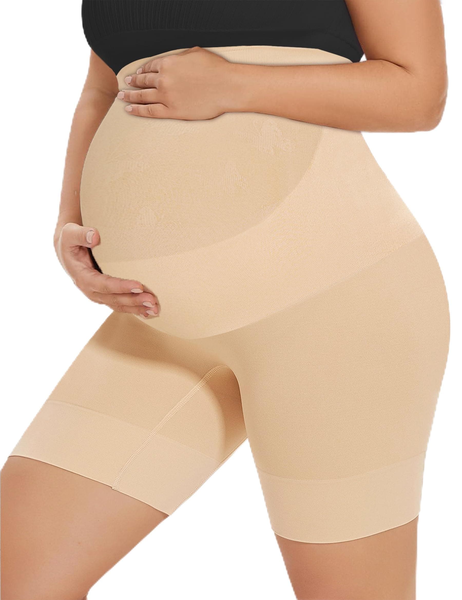 KIM S Shape Your Bump Seamless Maternity Shapewear for Dress, Pregnancy Underwear Prevent Chafing Belly Support