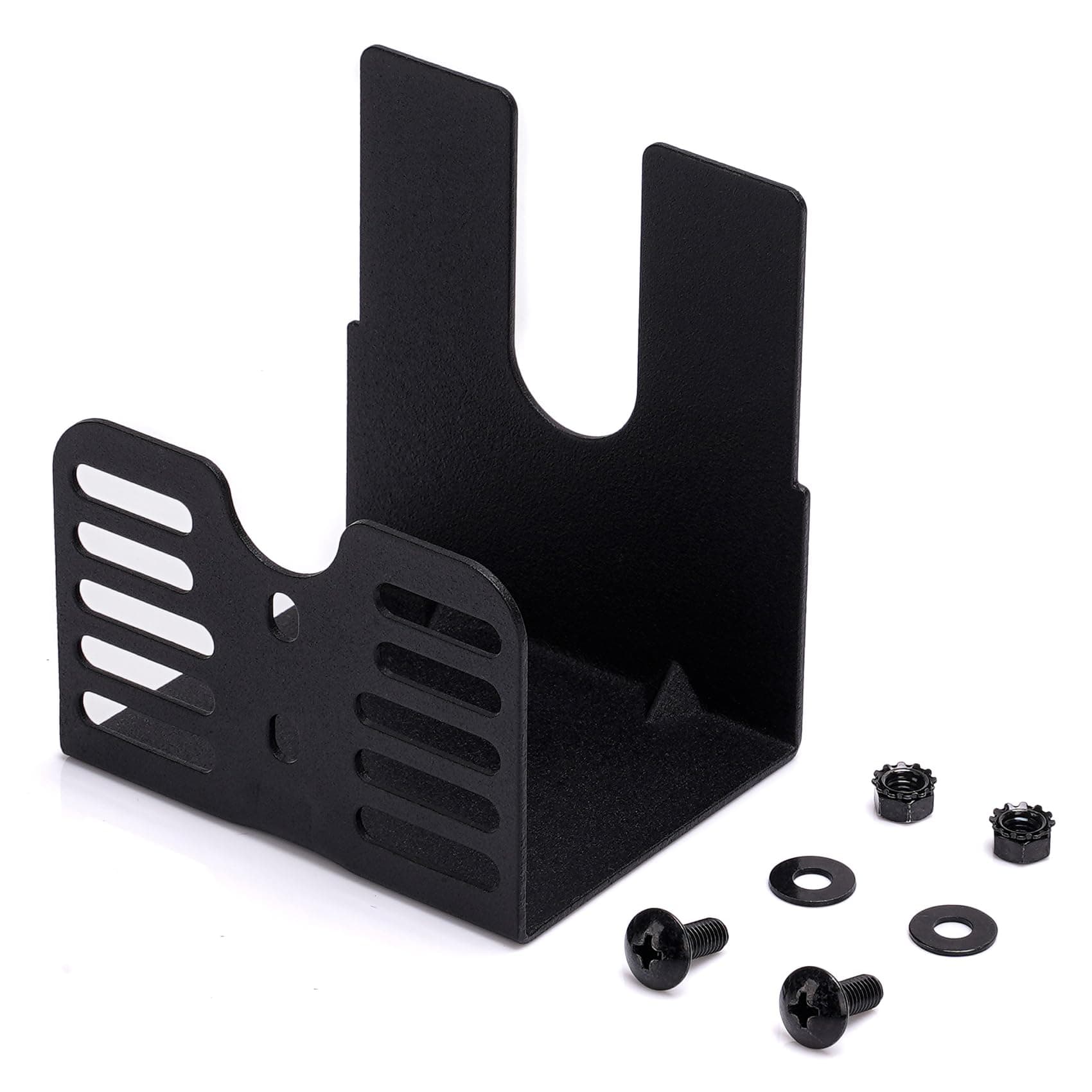 Universal Barbecue Grill 3 Inch Slide Rotisserie Motor Bracket, Black