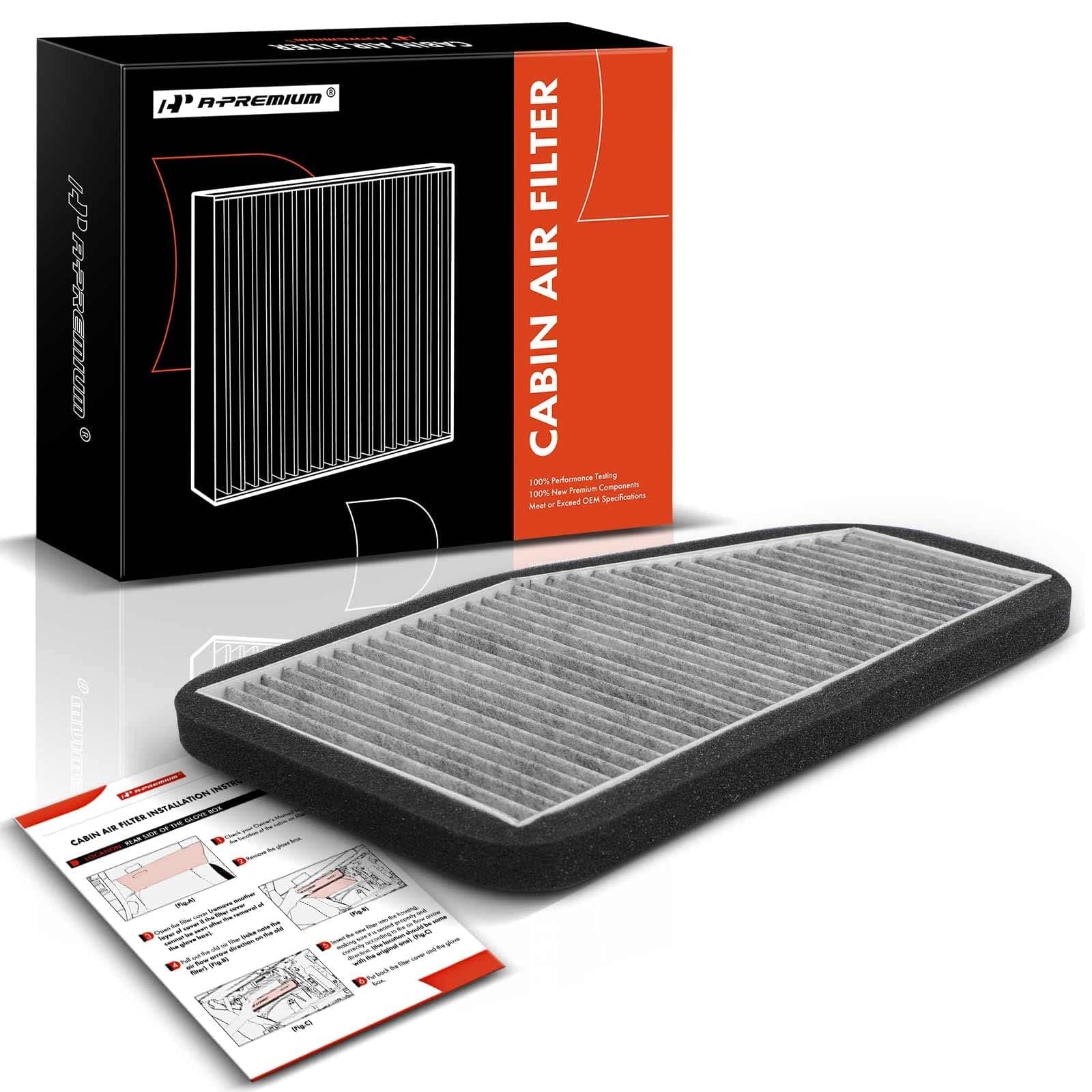 Cabin Air Filter with Activated Carbon Compatible with Ford Escape 2007-2012 & Mazda Tribute 2008-2011 & Mercury Mariner 2007-2011, Replace# 7T4Z19N619B