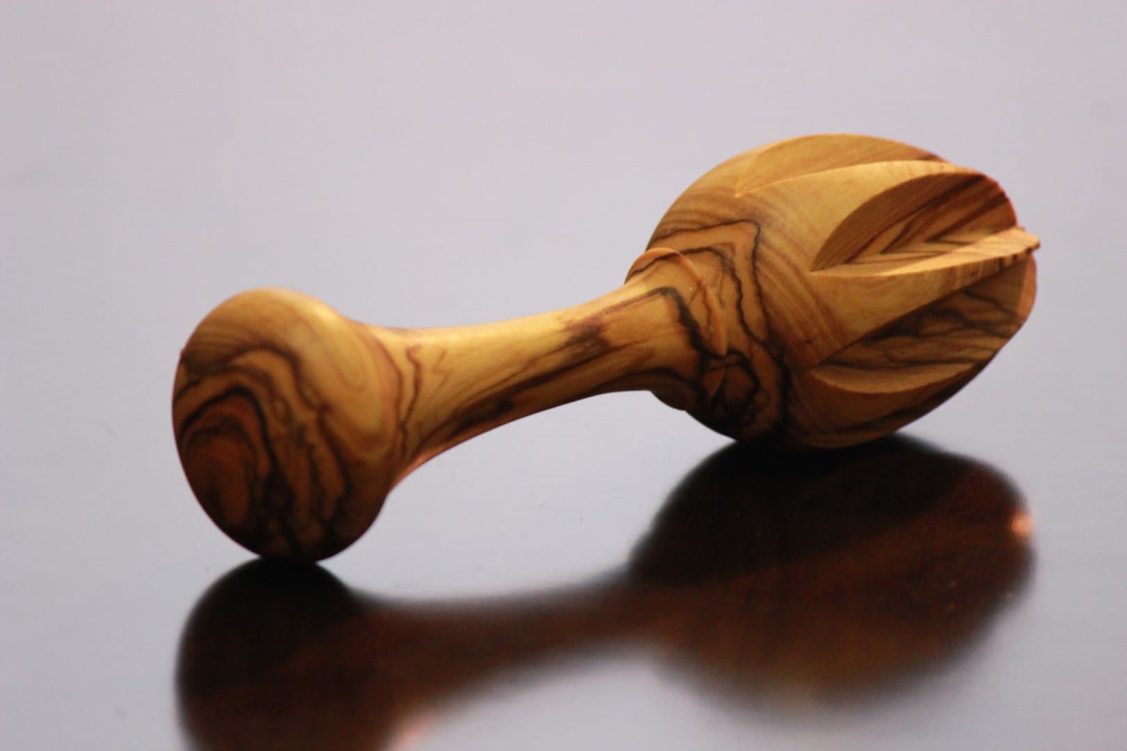 Olive Wood Lemon Juicer Extractor Reamer Handcrafted in Jerusalem