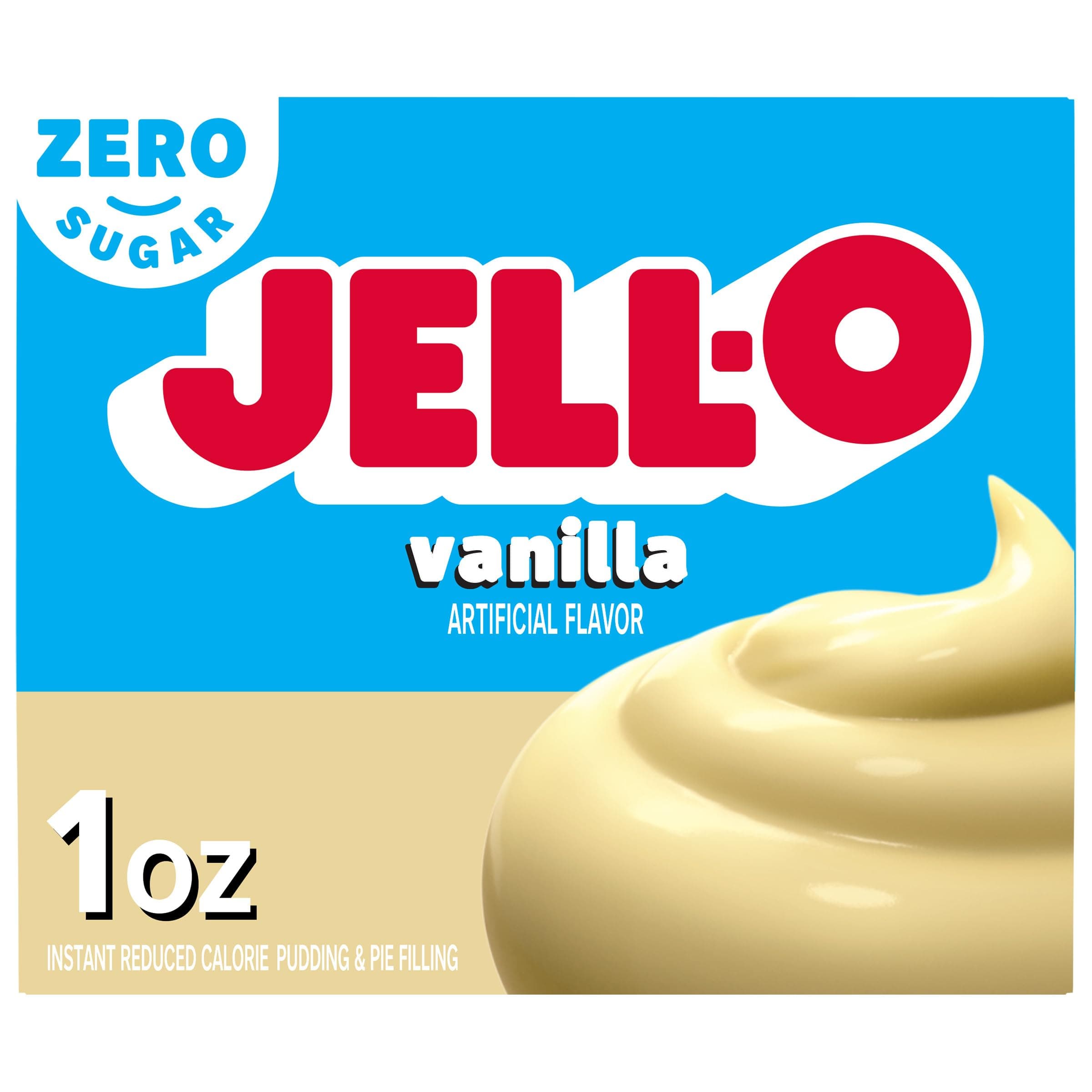 Jell-O Instant Vanilla Sugar-Free Fat Free Pudding & Pie Filling (1 oz Boxes, Pack of 24)