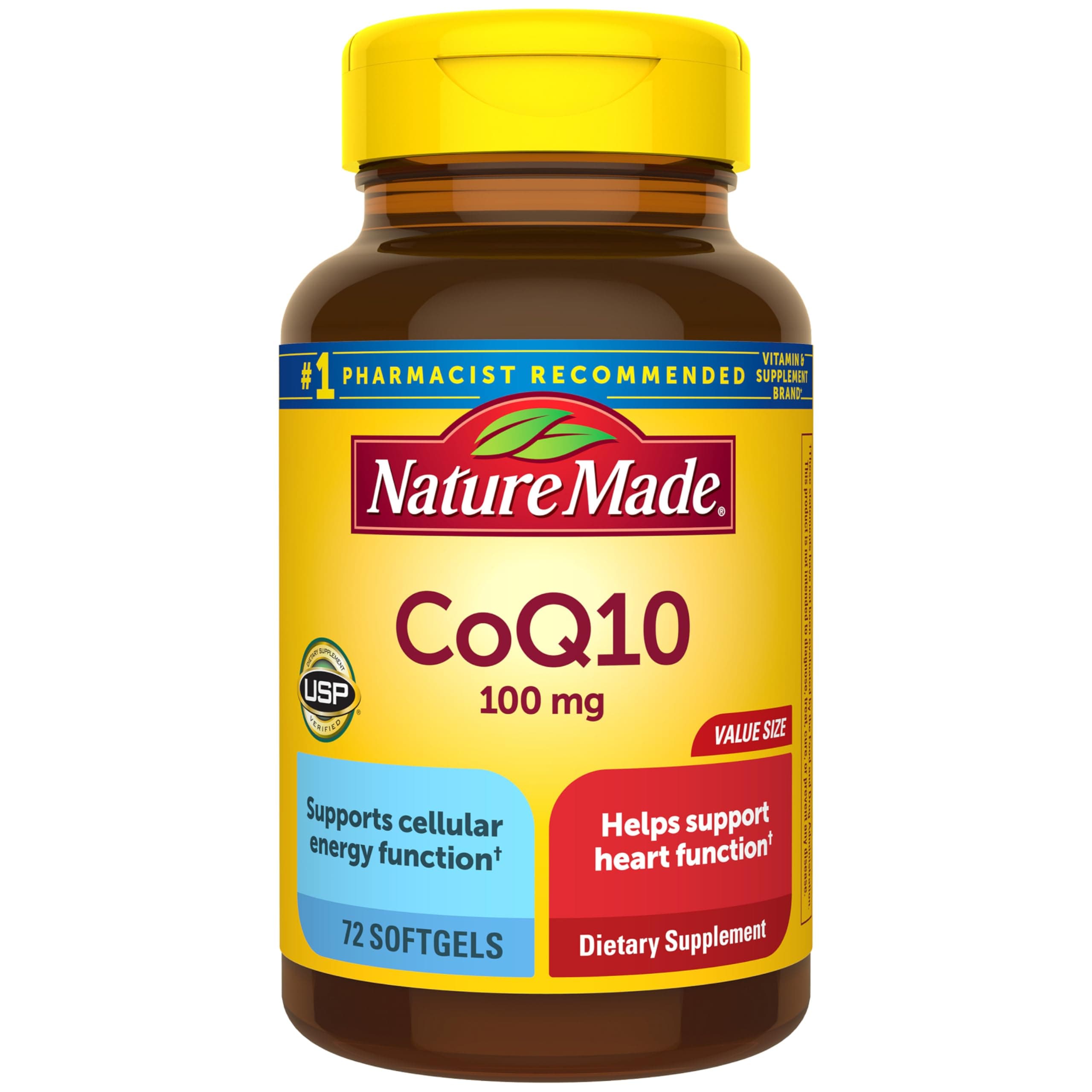 Nature Made, CoQ10, Naturally Orange , 100 mg , 72 Softgels