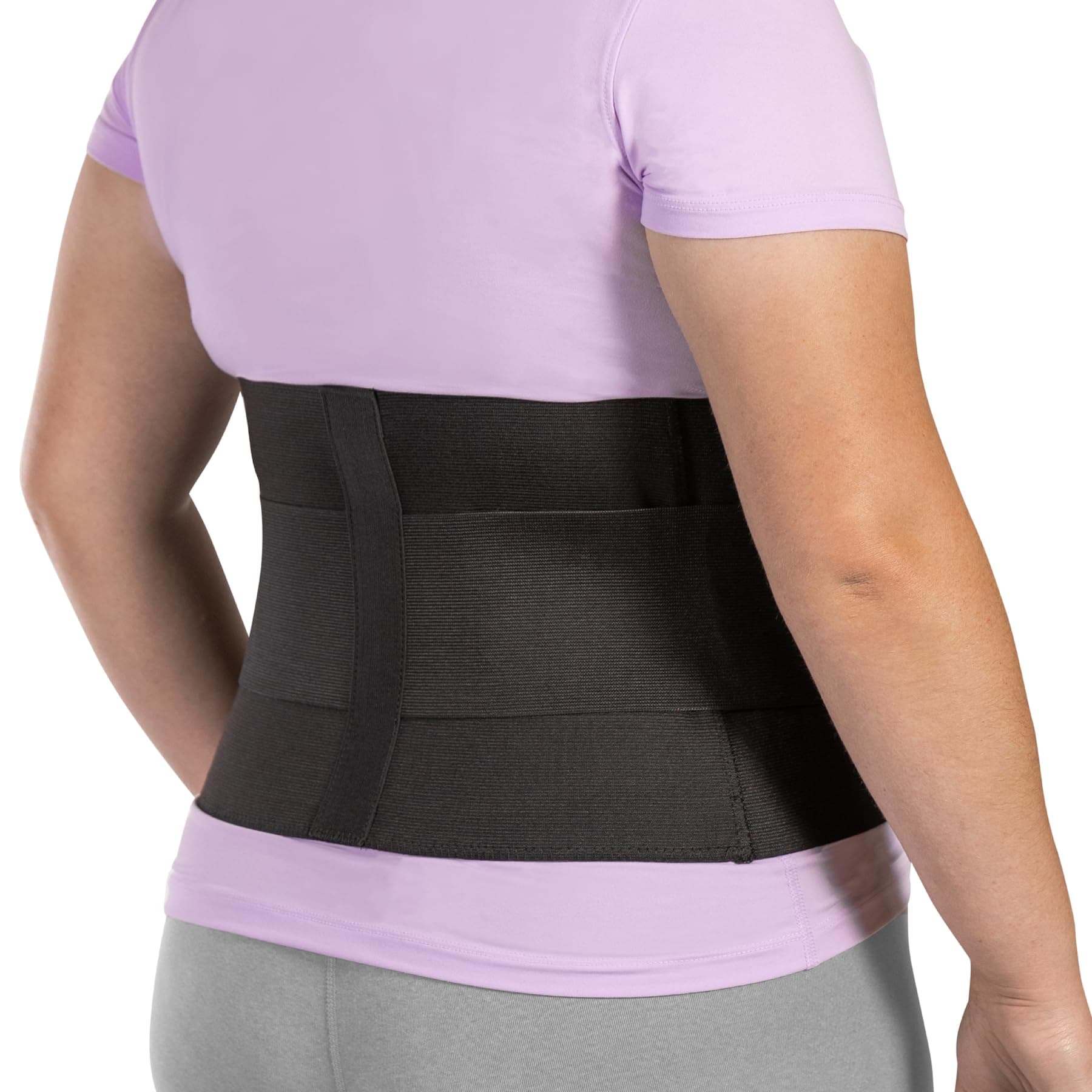 XXXXL Plus Size Elastic & Neoprene Compression Back Brace | Lumbar, Waist and Hip Support Belt for Sciatica Nerve Pain, Low Back Pain Relief while Sleeping, Working, Exercising (4XL)