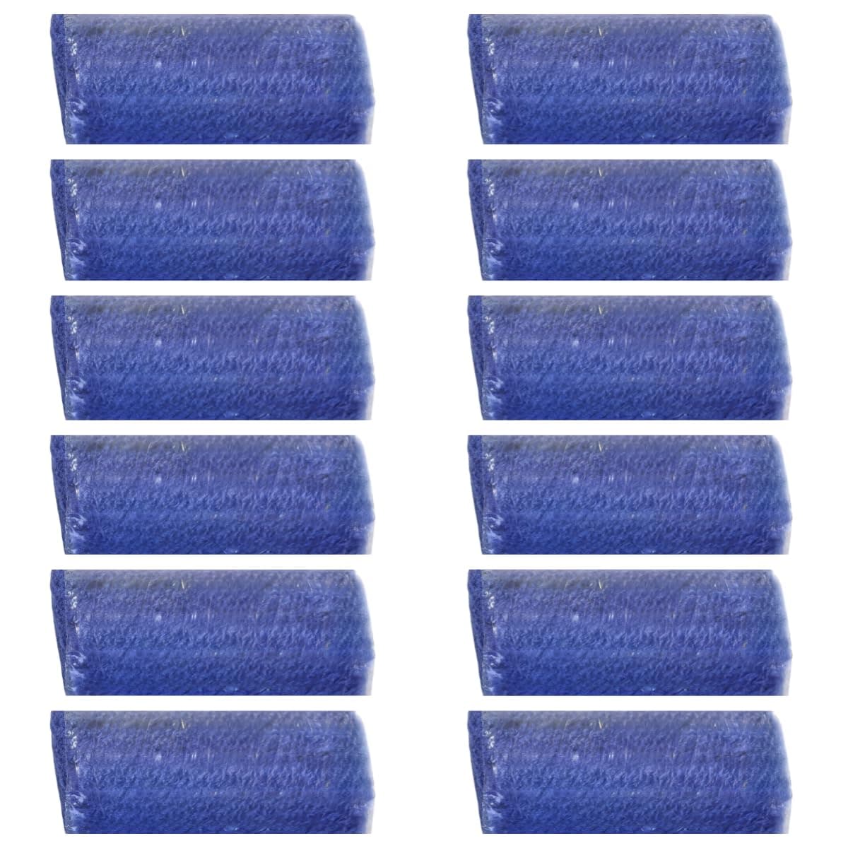 Yglnden 12 Rolls Latch Hook Kit Colorful Yarn Bundles Cut Rug DIY Latch Hook Yarn for Handmake Craft Sewing Knitting for Adults (Blue-28)