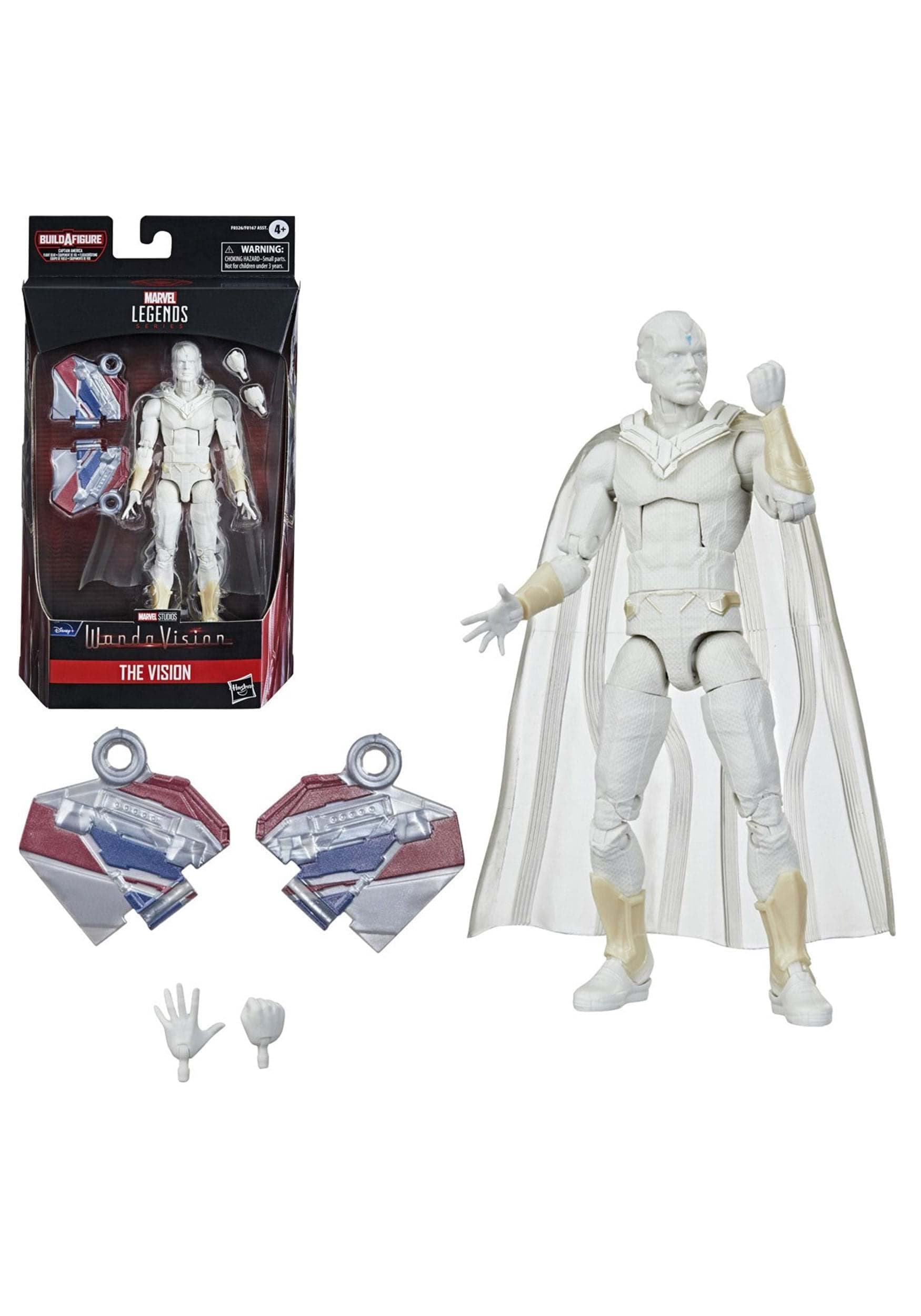 Hasbro Marvel Legends Series 6-inch Action Figure Toy Vision, Premium Design and 2 Accessories, for Ages 4 and Up , White