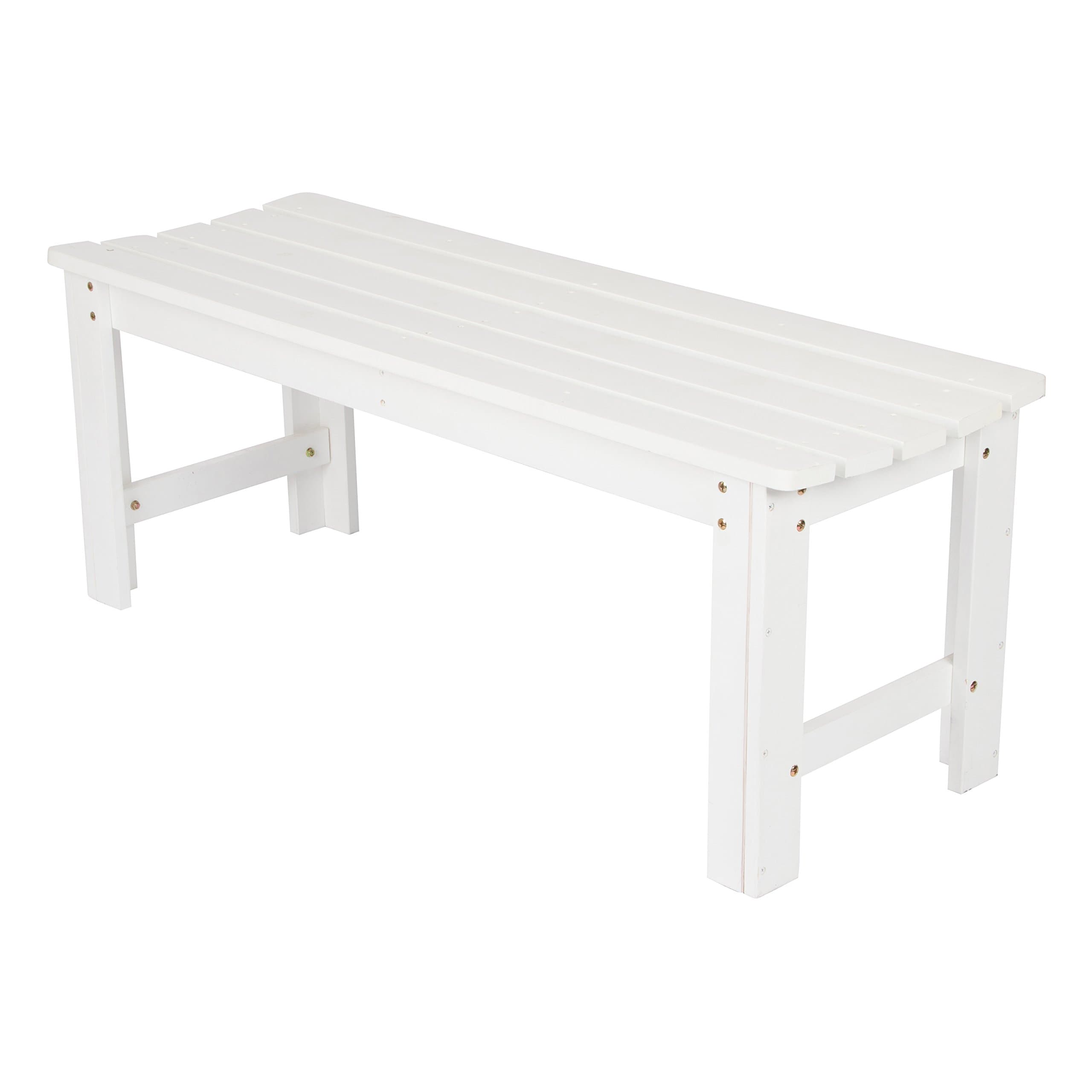 Amazonia Aster Backless Patio Bench | Eucalyptus Wood | Ideal for Outdoors and Indoors, 53", Brown