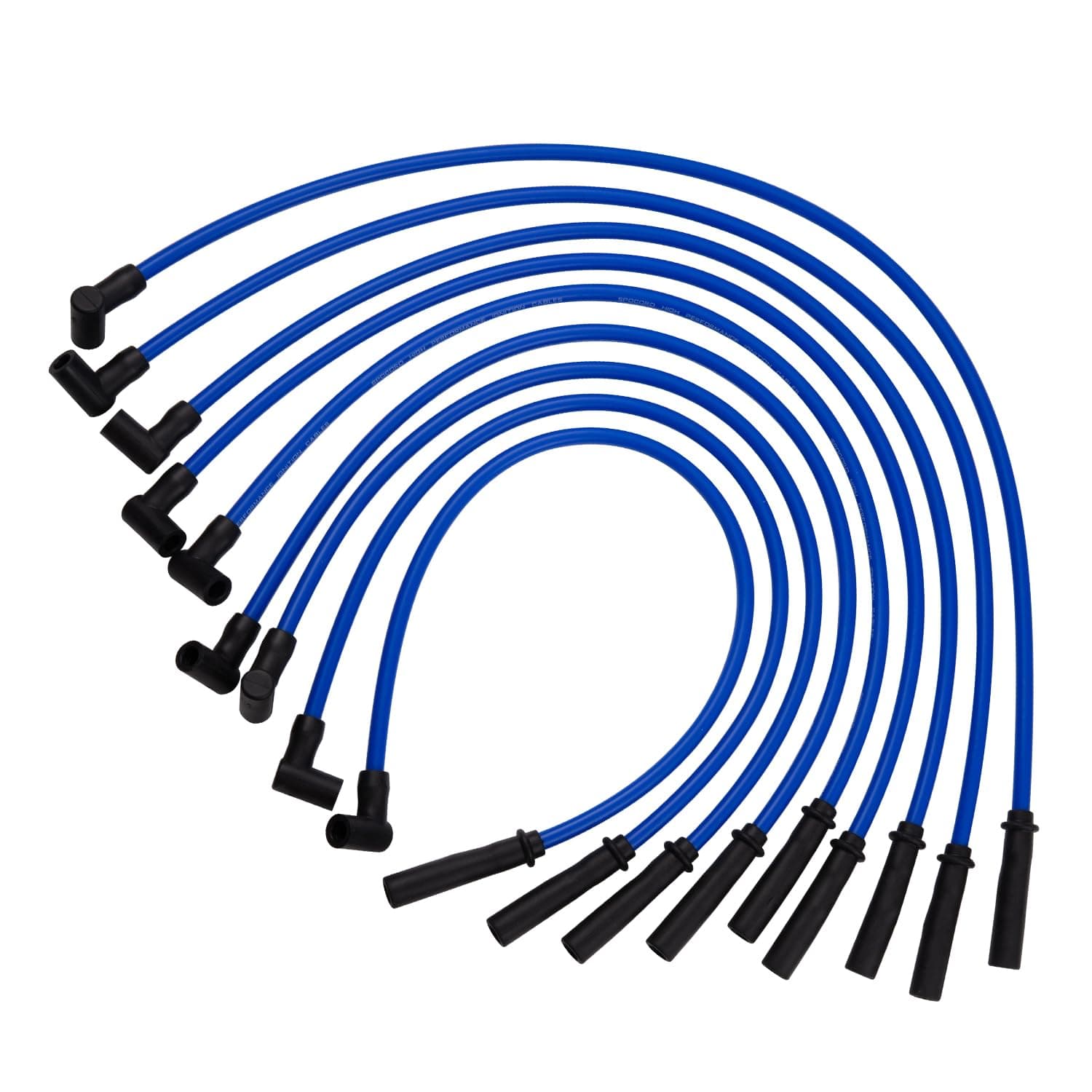 10.5mm High Performance Spark Plug Ignition Wire Sets Replacement for HEI SBC BBC 350 383 454 Electronic