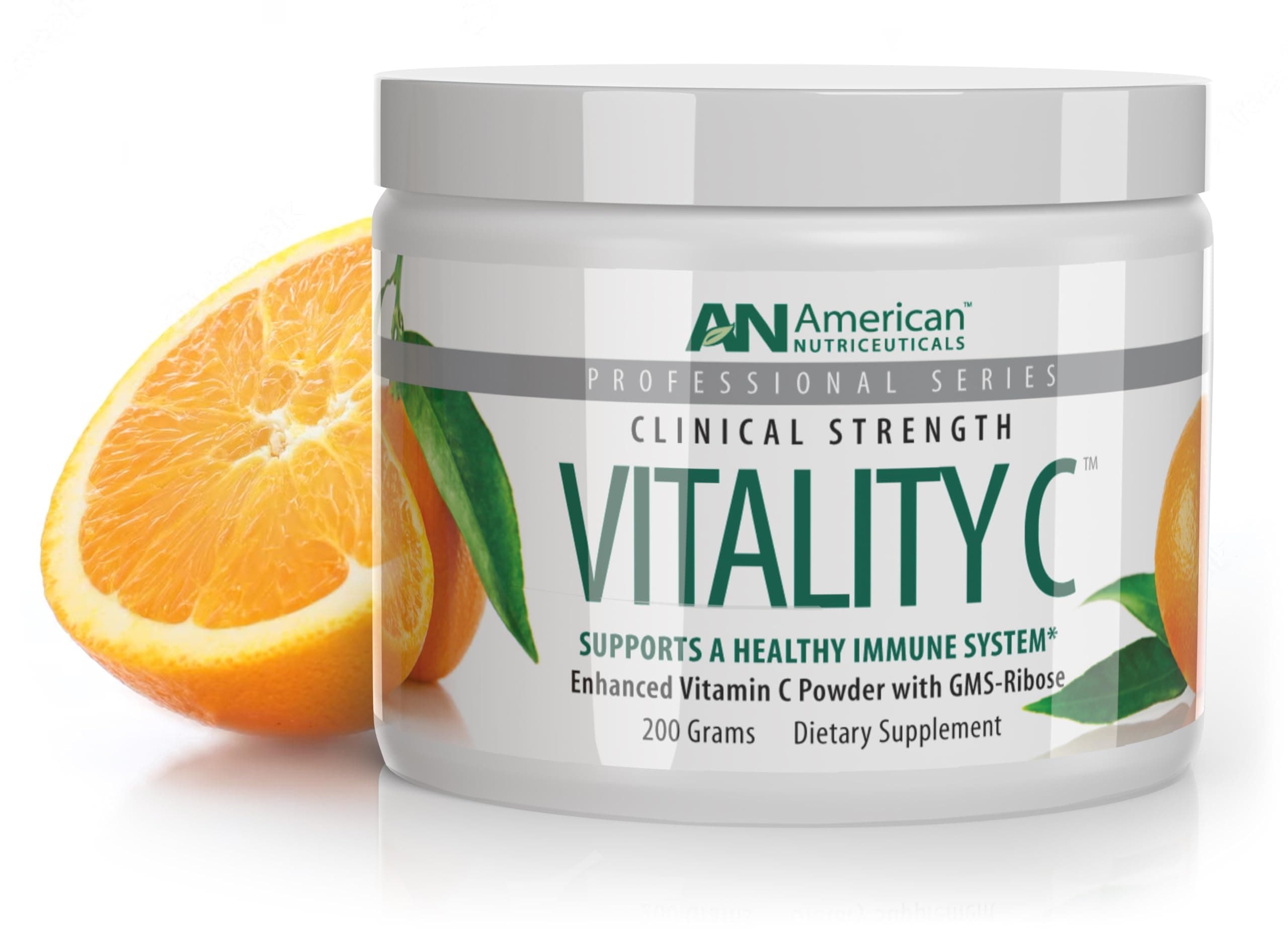 American Nutriceuticals - Vitamin C Powder - Supplement for Immune Support - Natural, Sugar Free -Non-Acidic - 4000mg
