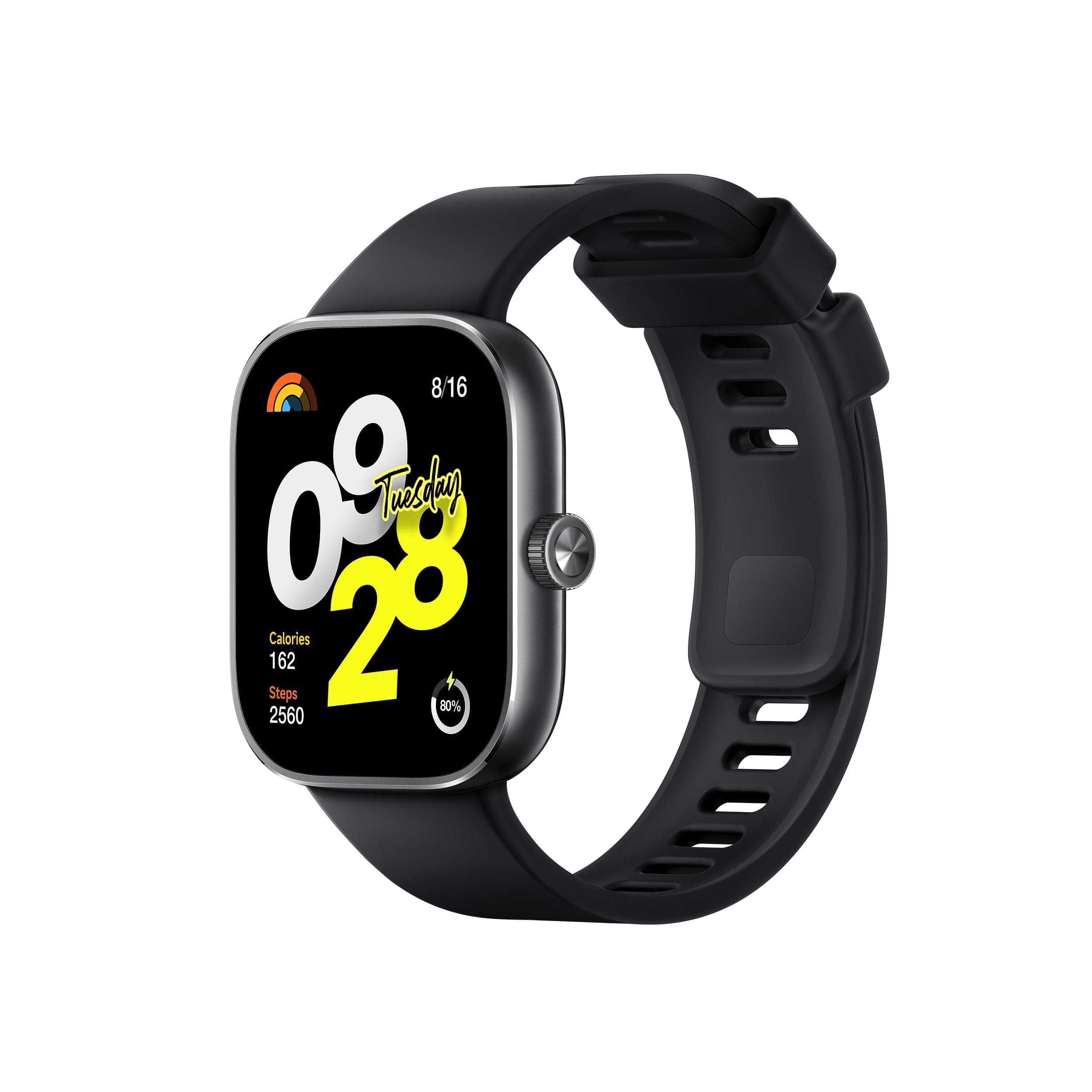 Xiaomi Redmi Watch 4 Smartwatch with 1.97" AMOLED Display with 390 x 450 Pixels and 60Hz, up to 20 Days Battery Life, HyperOS, Heart Rate and Blood Oxygen Measurements - Obsidian Black