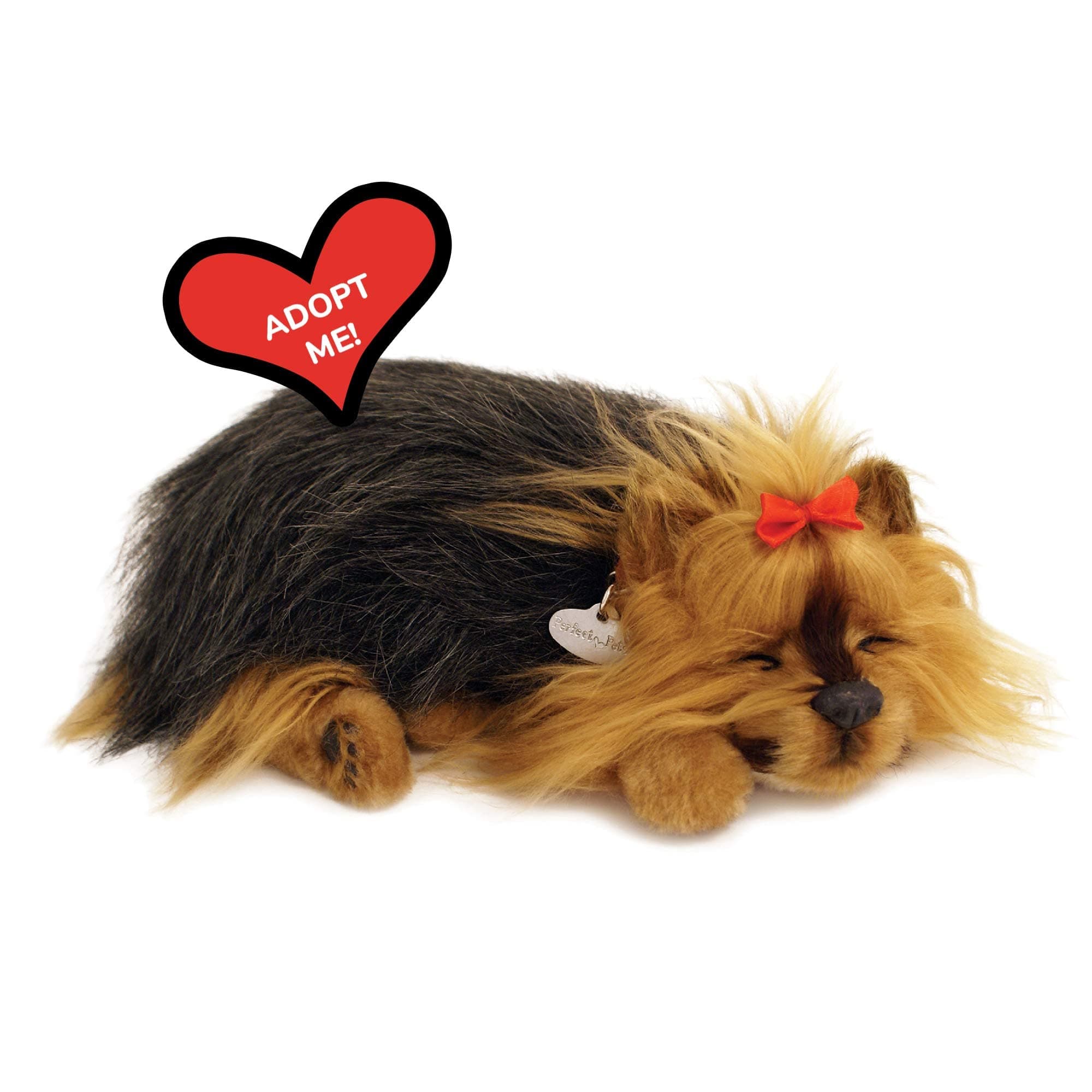 88 unlimited5519722 Perfect Petzzz Dog Sleeping Yorkie Plush, Black and Light Brown, 1