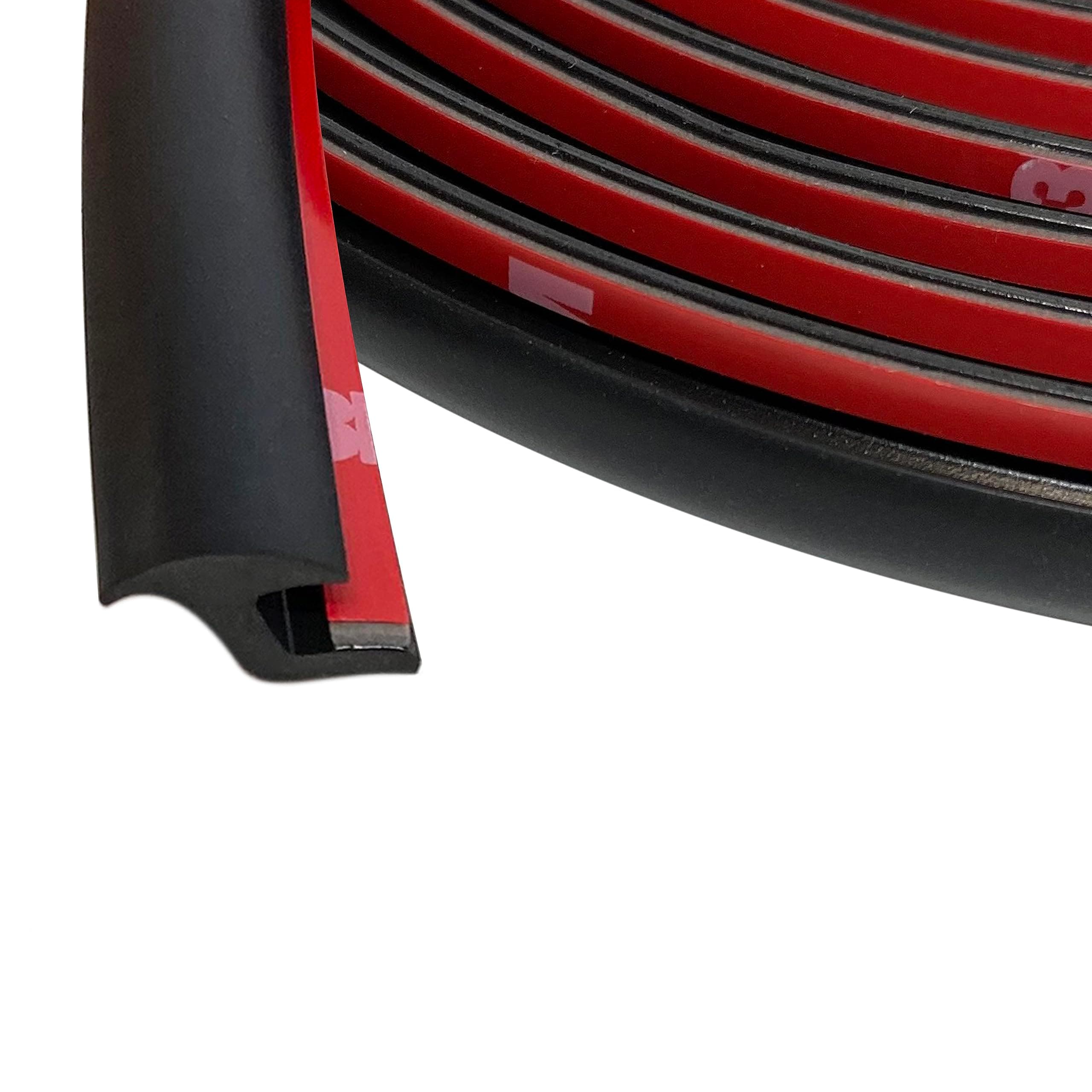 Fender Flare Edge Trim 33Feet, EPDM Fender Flare Rubber Seal for Car and Truck Wheel Wells, Rubber Gasket for Fender Flares, Fender Trim with Automotive Grade Tape, Black