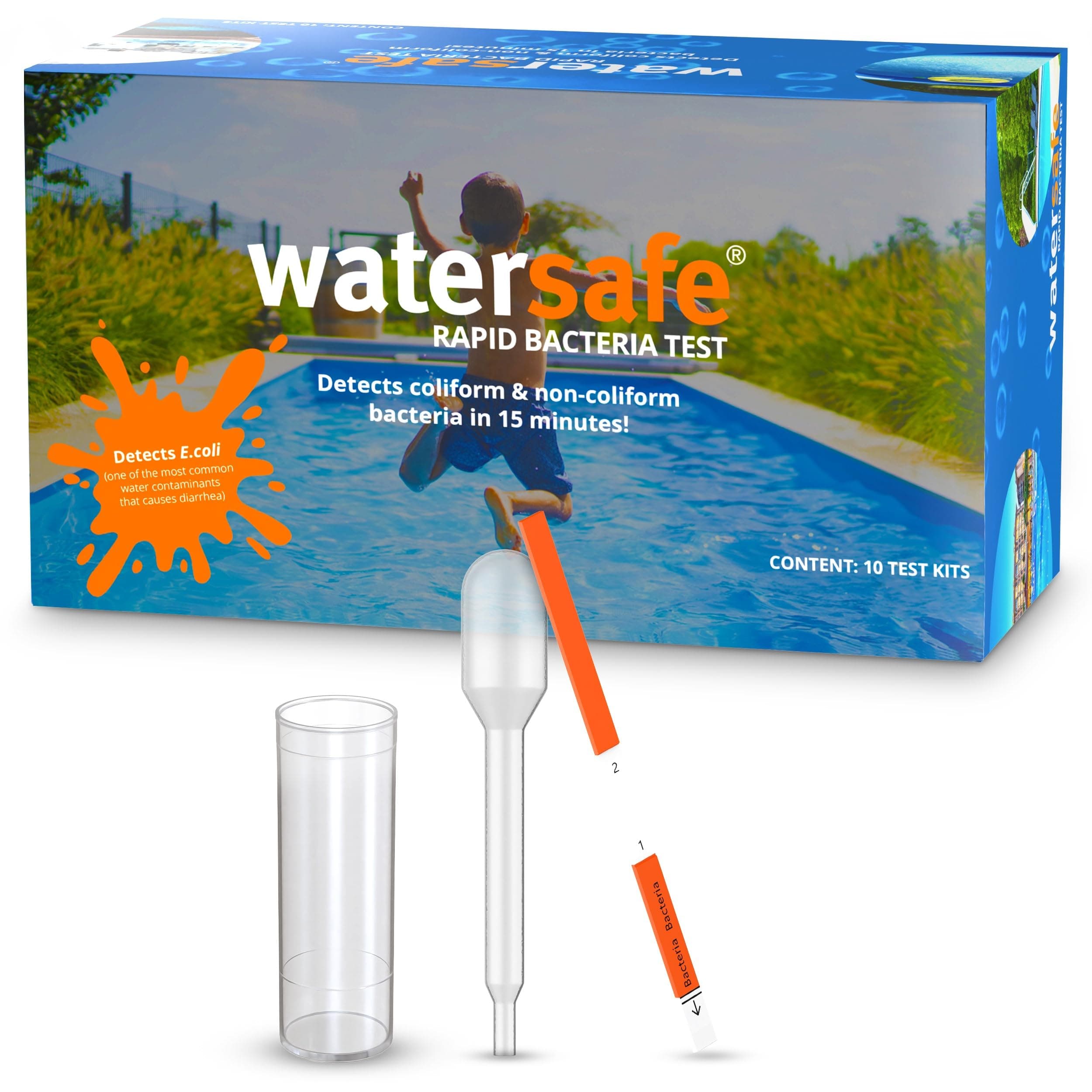Bacteria Test Strips for Pool and Spa (Pack of 10)