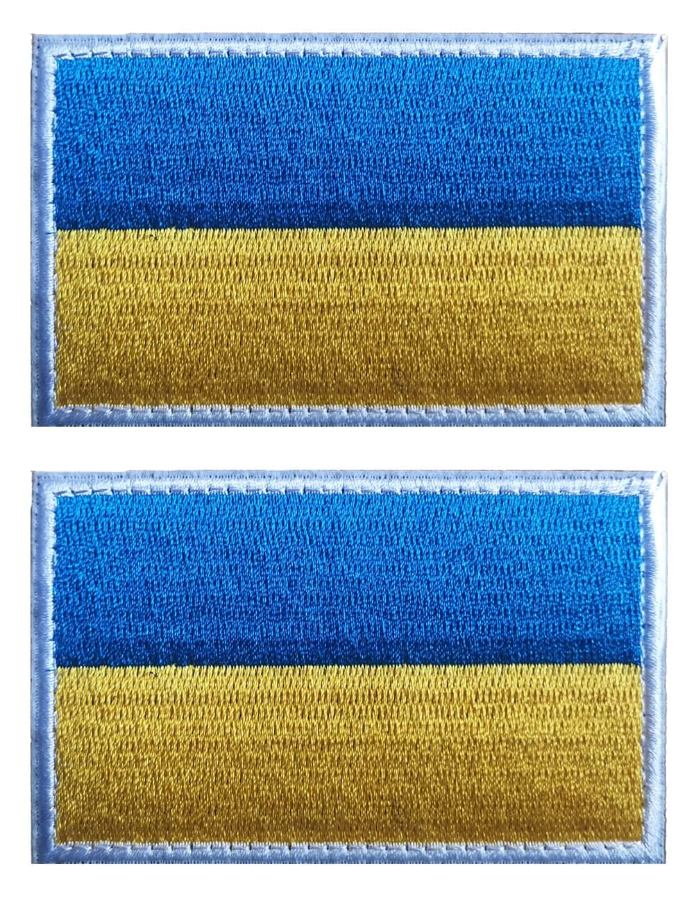 2 PCS AliPlus Ukraine Flag Patches Embroidered Tactical Military Morale Patch...