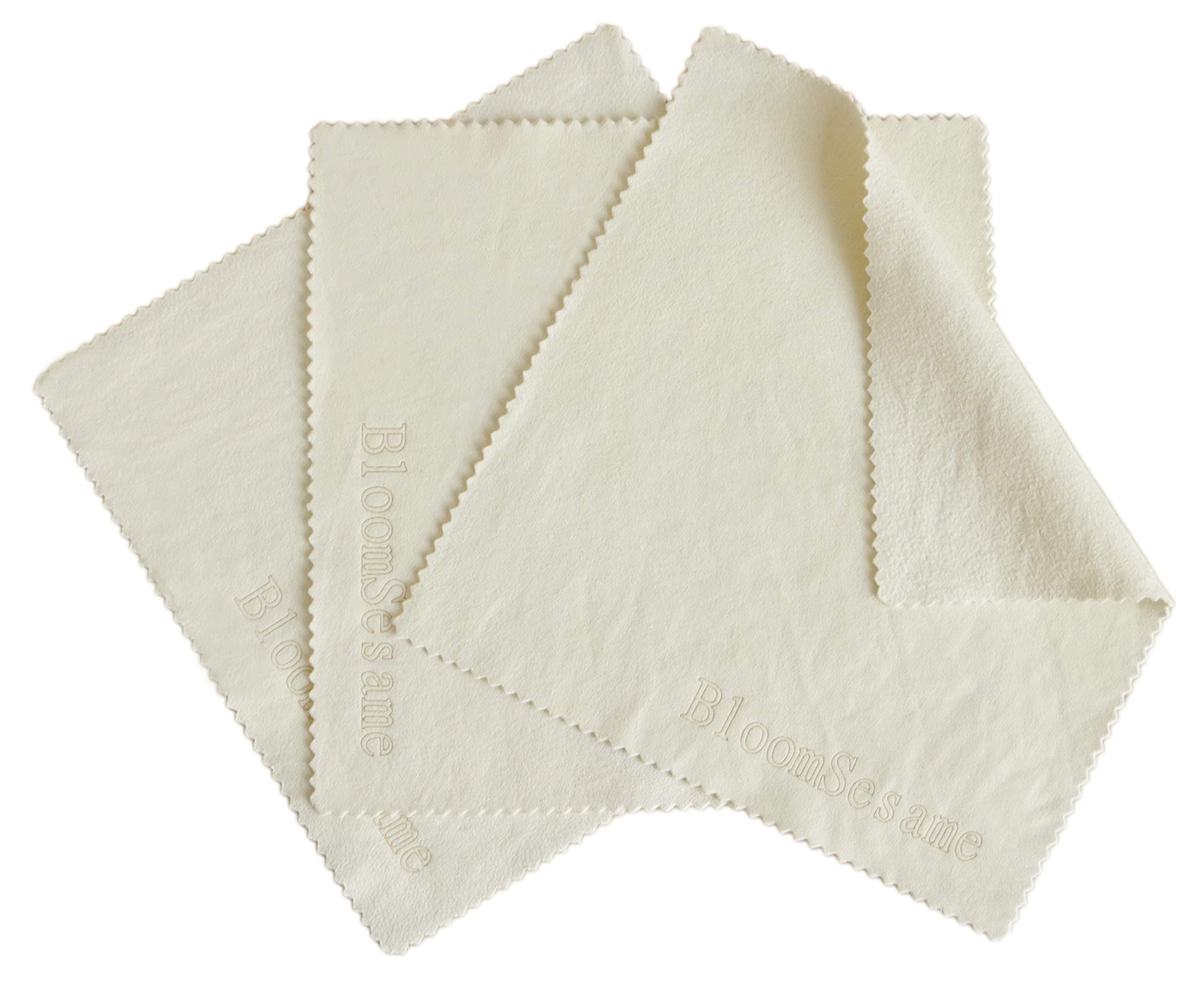 Natural Chamois Cleaning Cloth(3 Pack, 8x8 Inch) Lint Free Cleaner Cloths for Camera Lenses, Eyeglasses, Glasses, Screen, iPad, iPhone, Tablet, Cell Phone and More