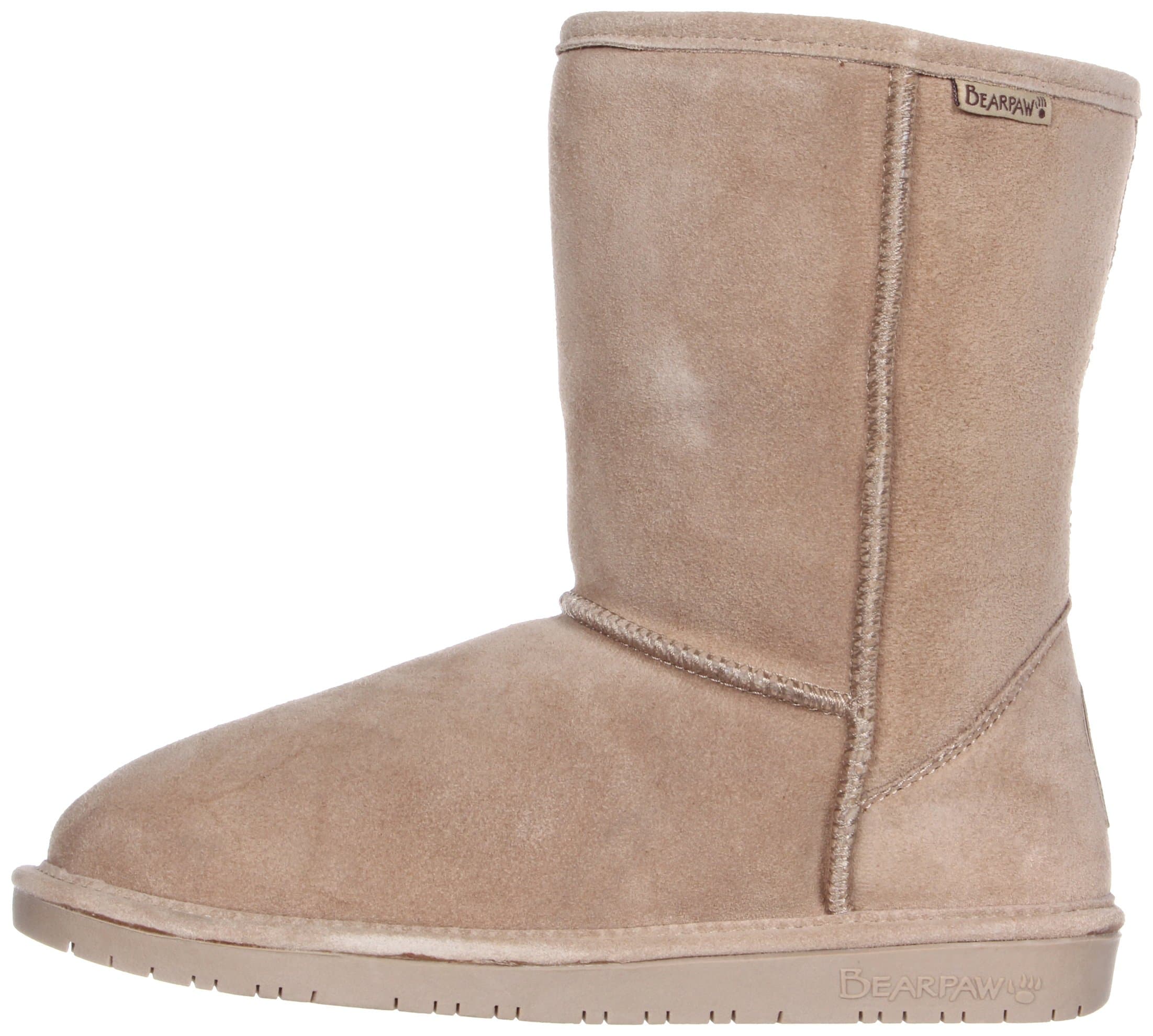 BEARPAW Emma Short Women's Classic Winter Slip On Boots, Lightweight Suede Boots, Multiple Colors