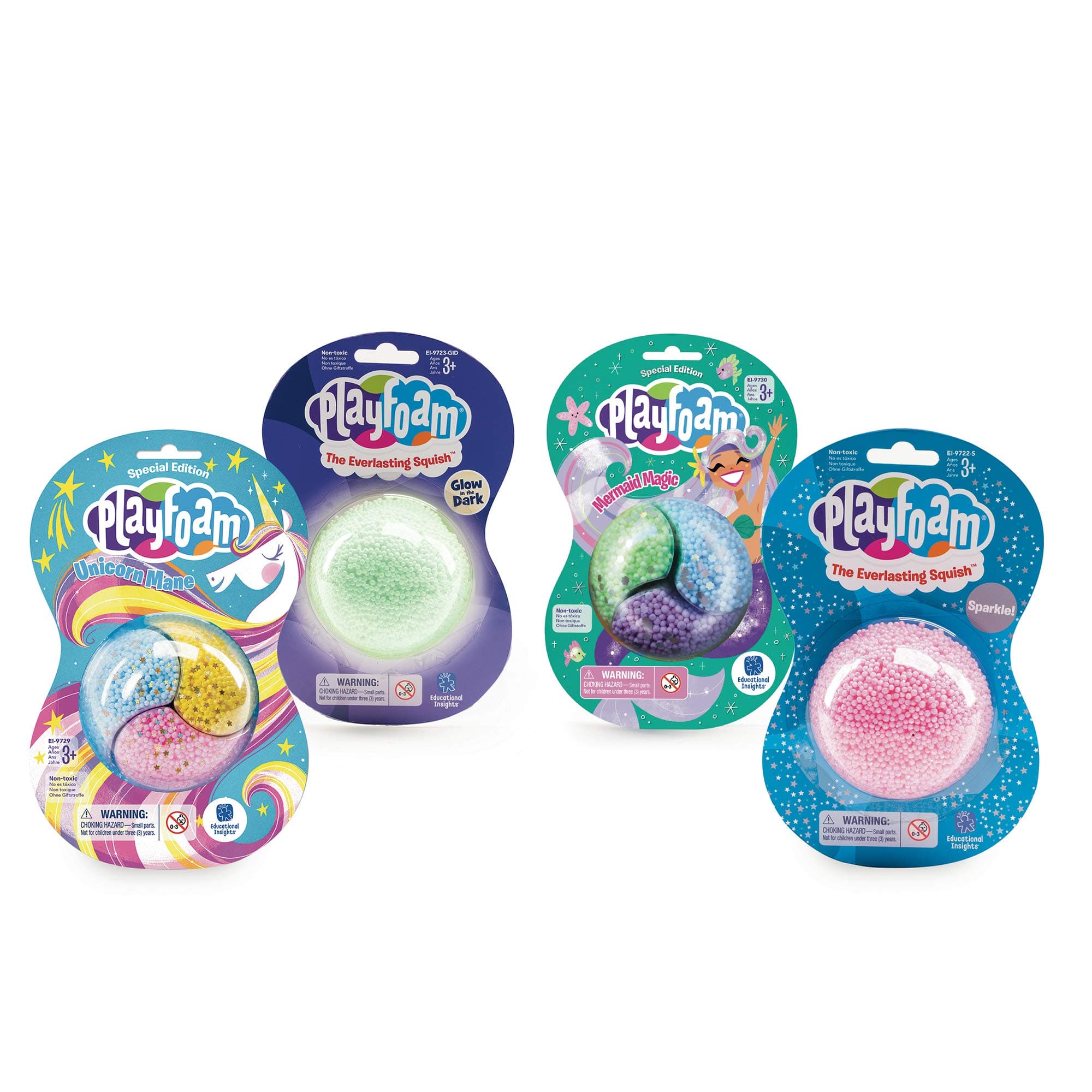 Jumbo Playfoam Jumbo Pods Set of 4 Special Edition, Fidget, Sensory Toy, Easter Basket Stuffers for Boys & Girls, Ages 3+