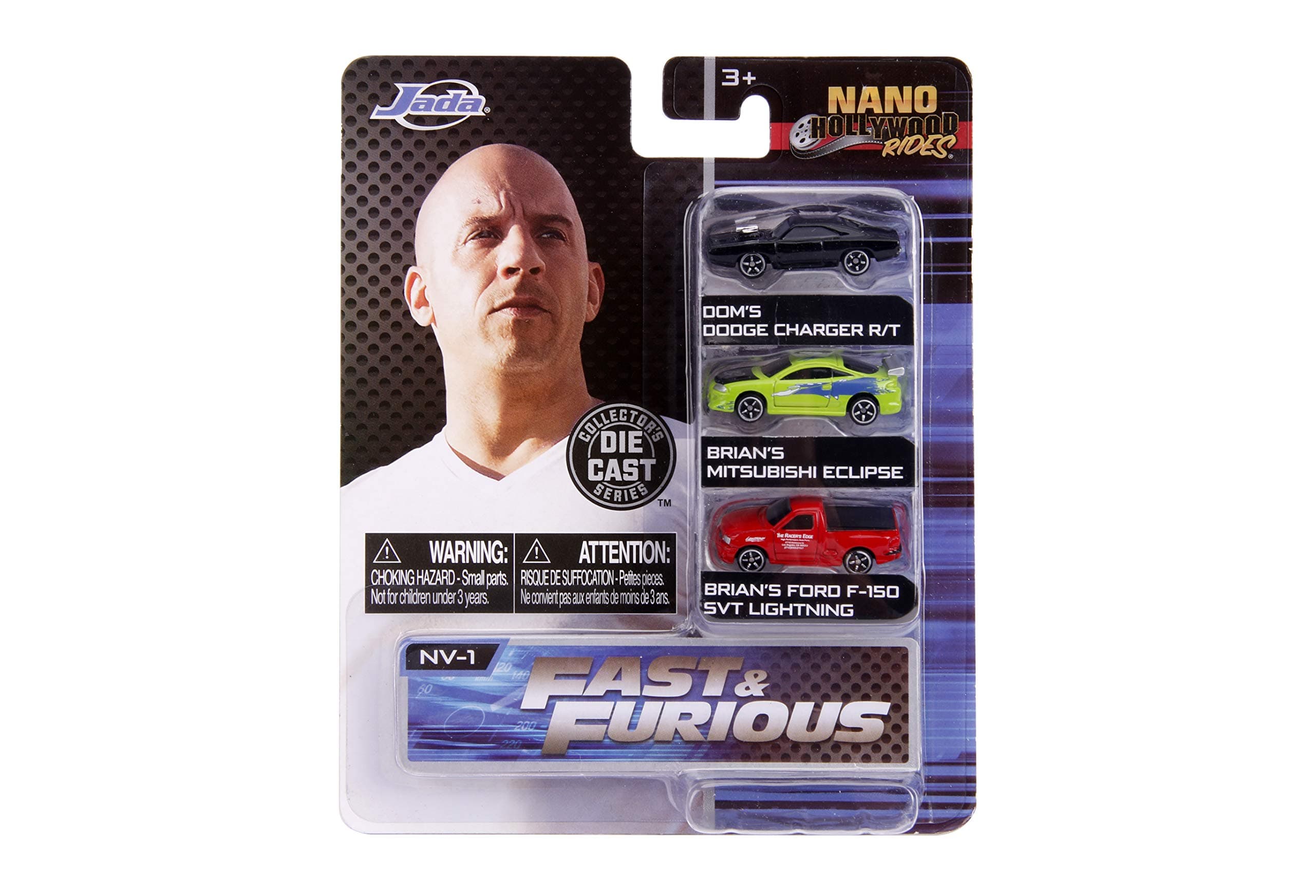 Nano Hollywood Rides FAST & FURIOUS 3-PACK NV-1 Fast and Furious Mini Car