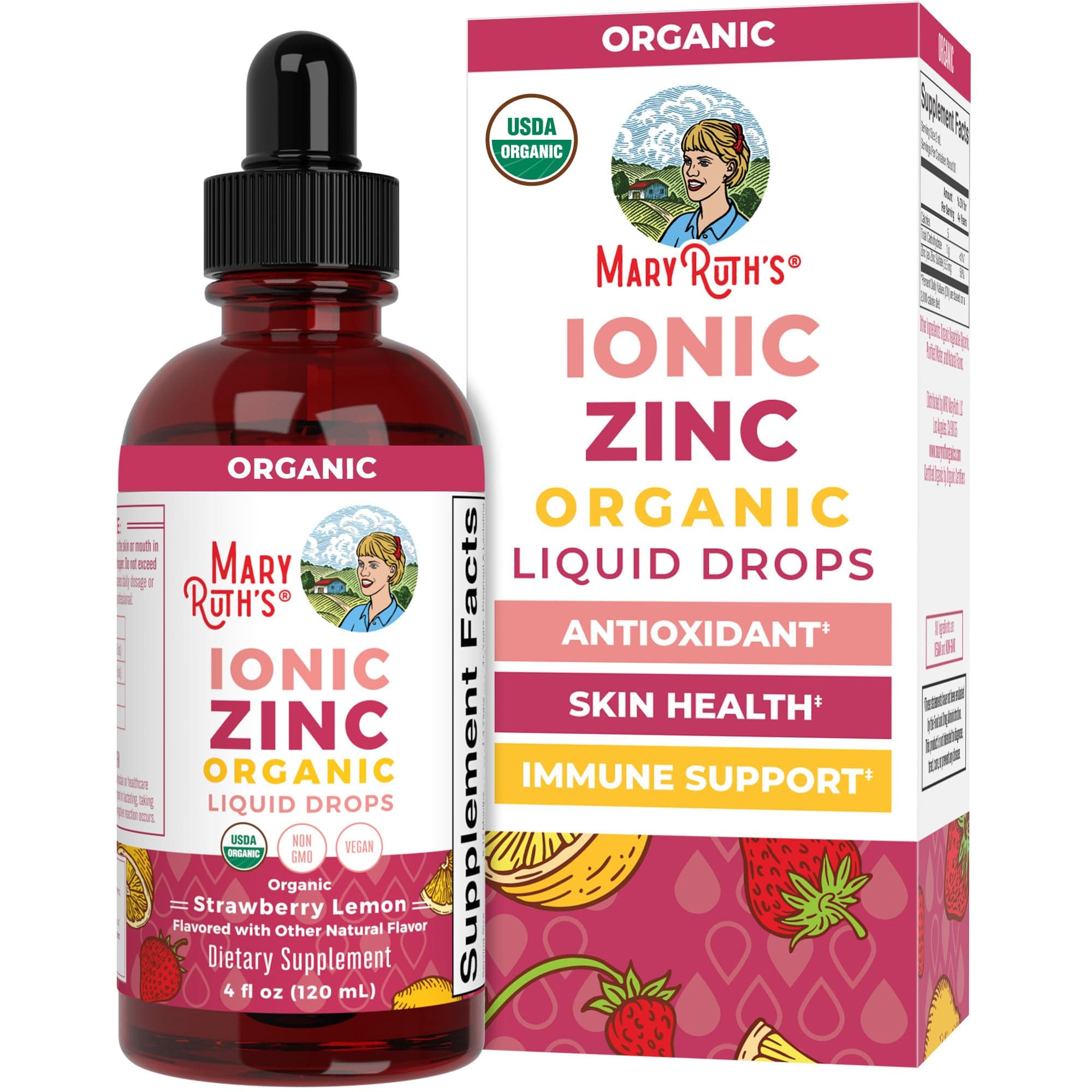 Zinc Supplements for Immune Support | Ionic Zinc for Kids & Adults | Liquid Zinc Supplement | 40 Day Supply | Zinc Sulfate | Skin Care Supplement | Vegan | Non-GMO | Gluten Free | 40 Servings