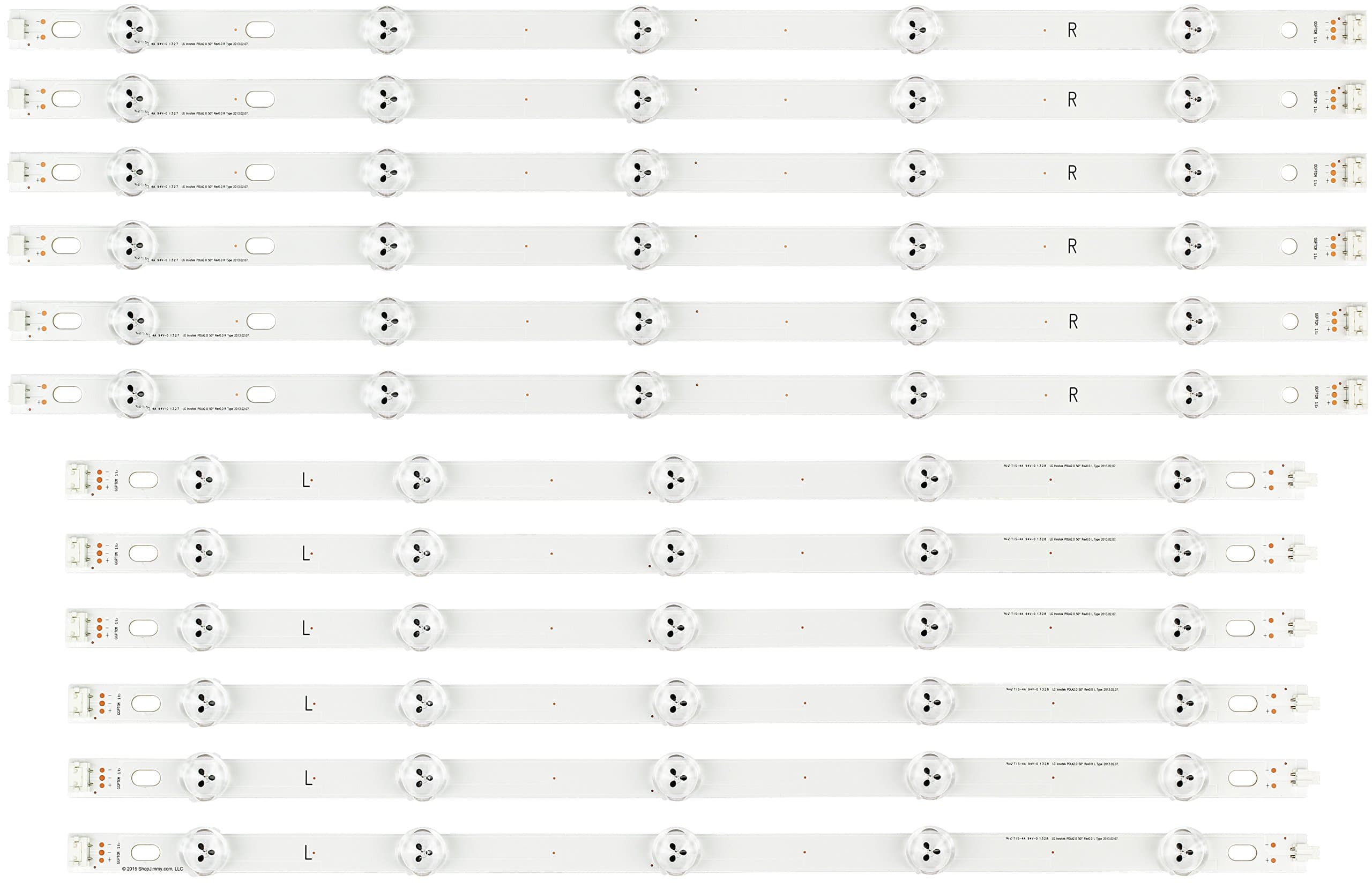 ShopJimmy HC500DUN-VCFP1-11XX LED Backlight Strips (12) (New)