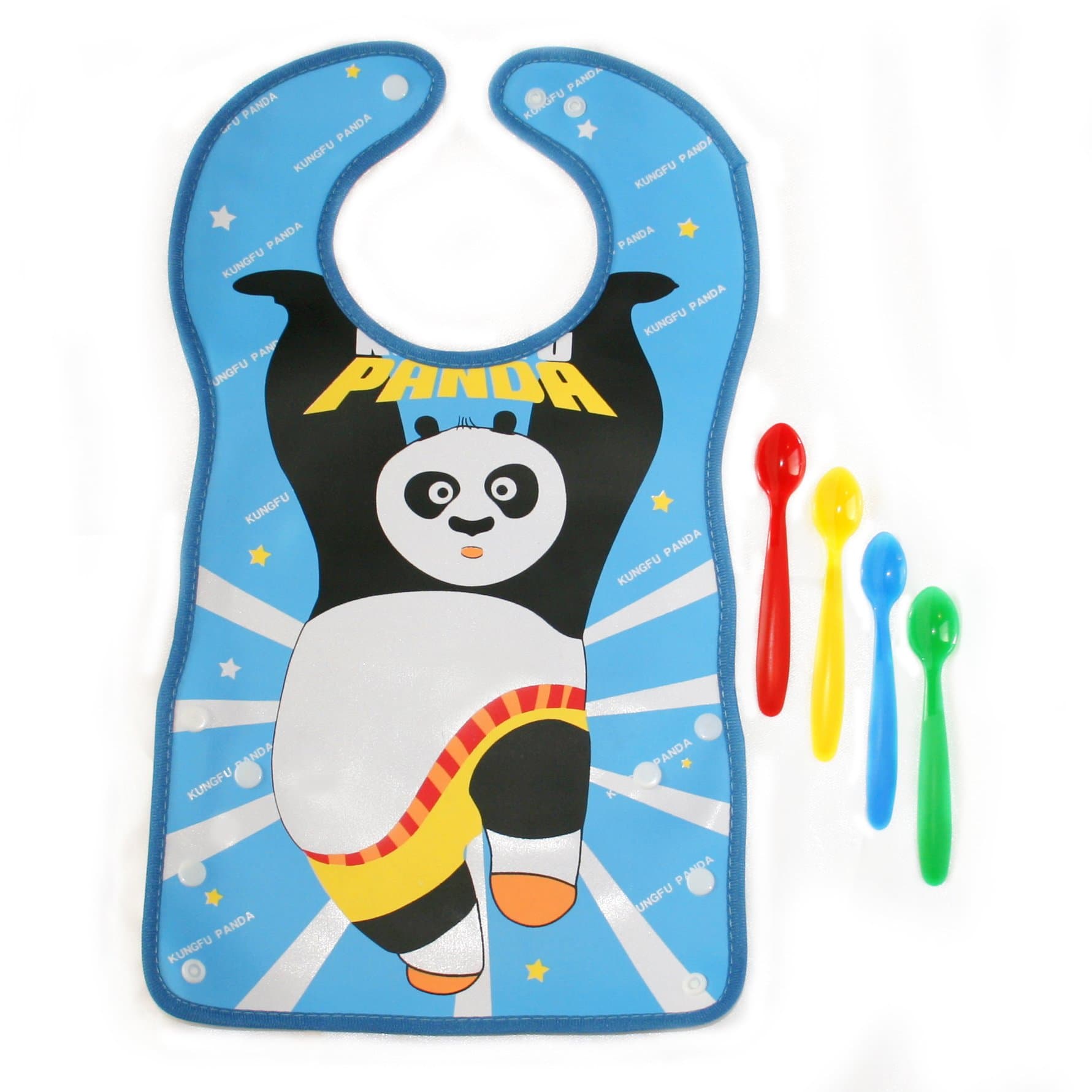 Little Squats- Kung Fu Panda Bib and Spoon Set