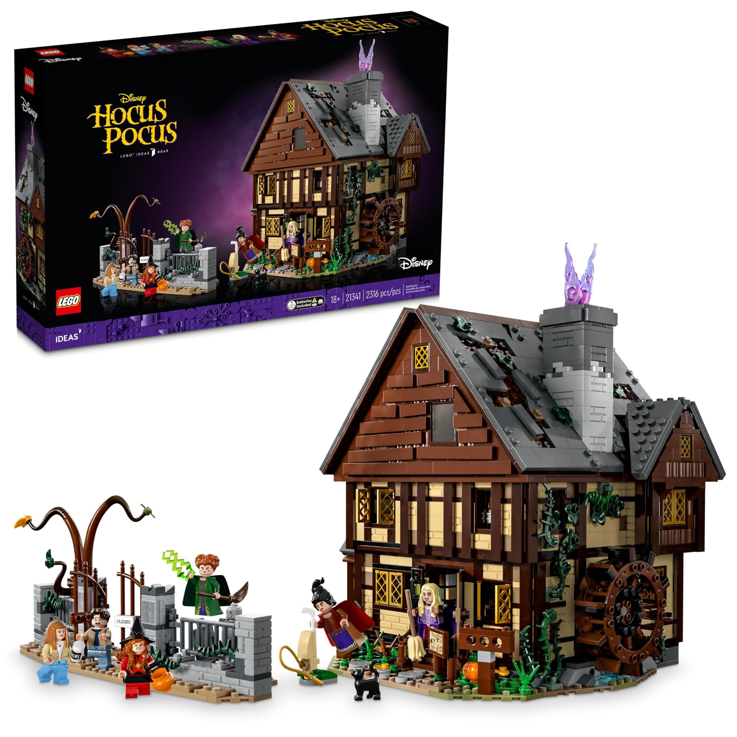 LEGO Disney Hocus Pocus: Sanderson Sister's House 21341 Toy Block Present, Fantasy, Princess, Hime, Boys, Girls, Adult