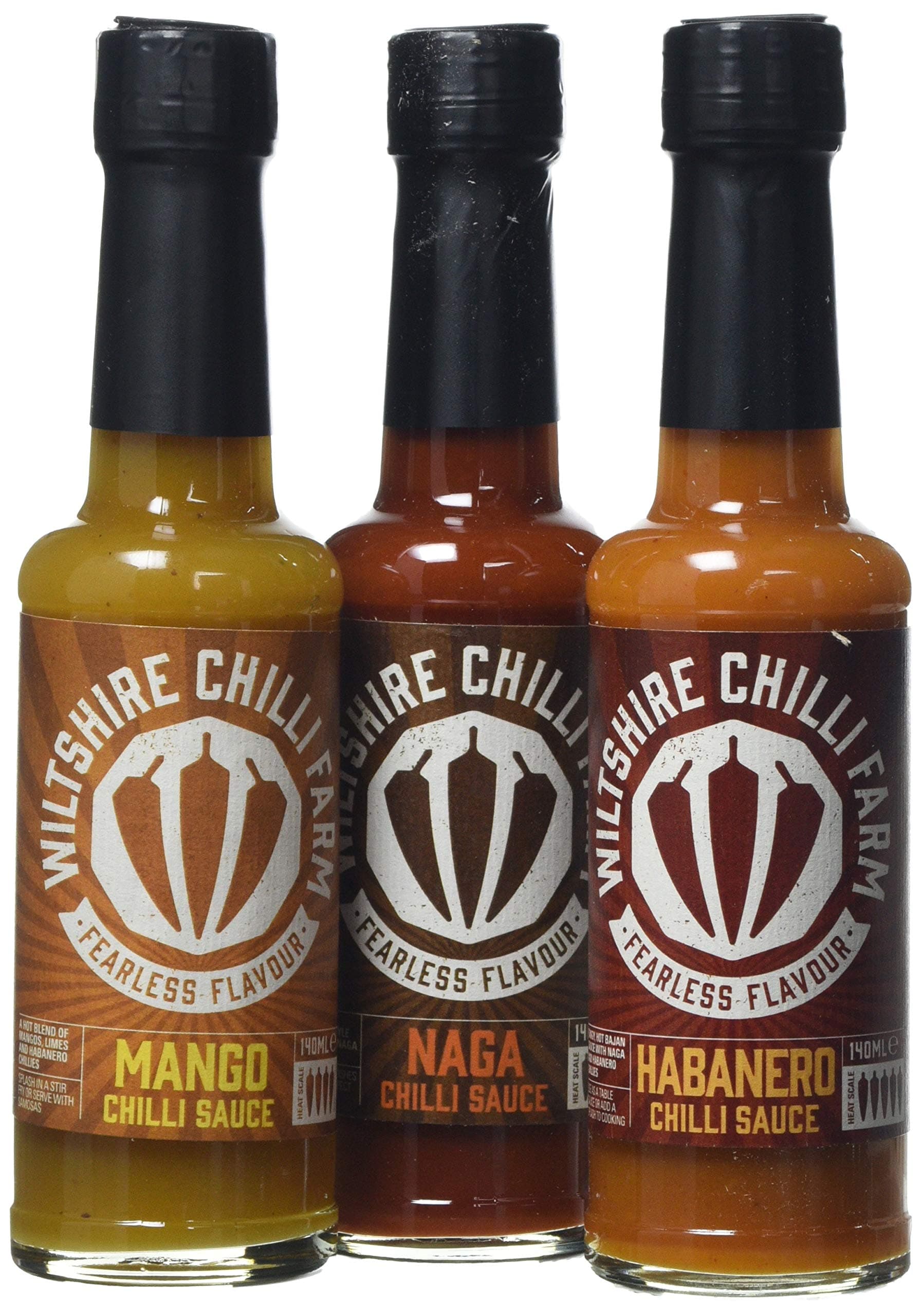Wiltshire Chilli FarmChipotle, Mango and Habanero Hot Chilli Sauce Set(Pack of 1)