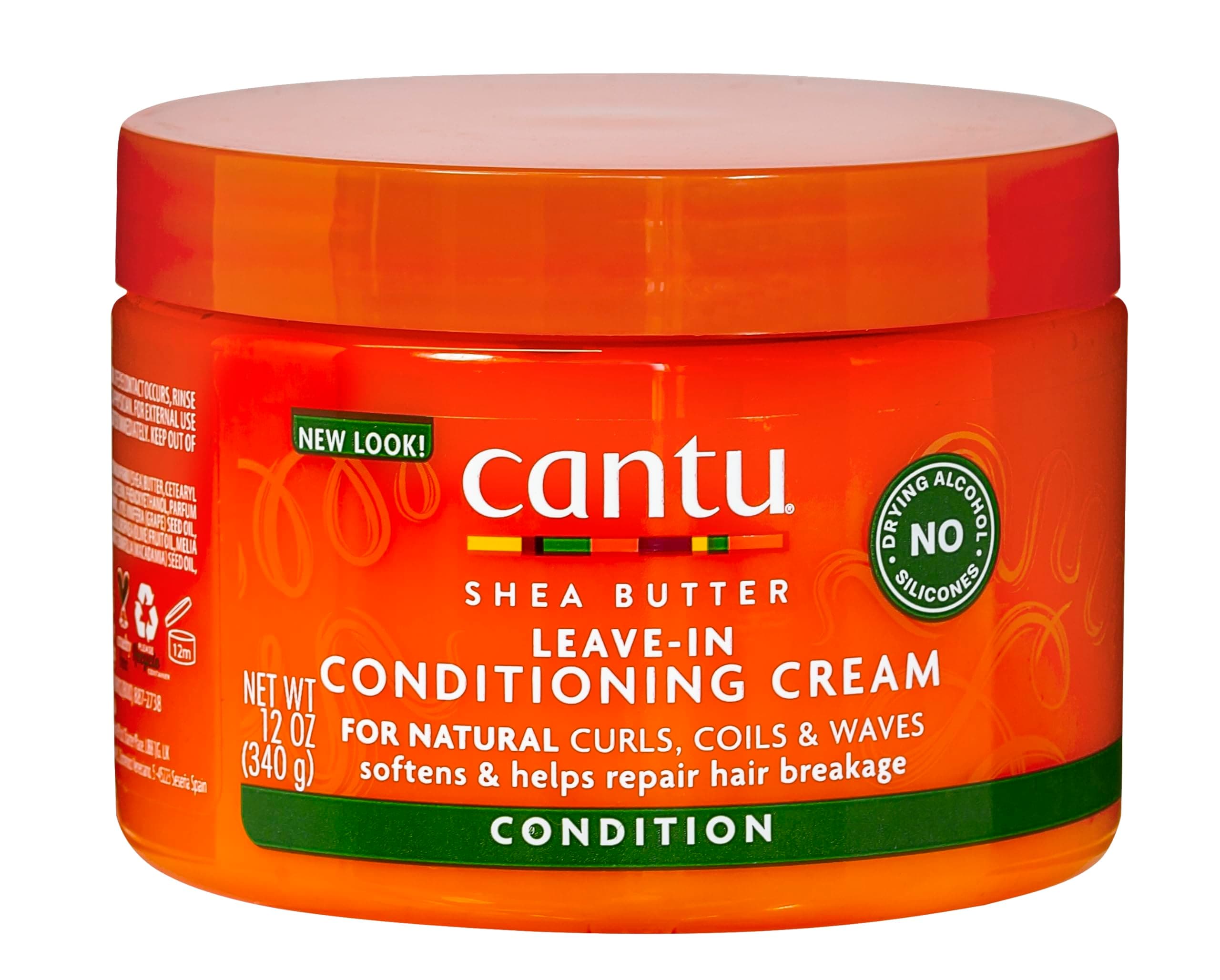 Cantu Shea Butter for Natural Hair Leave in Conditioning Cream, 12 Ounce