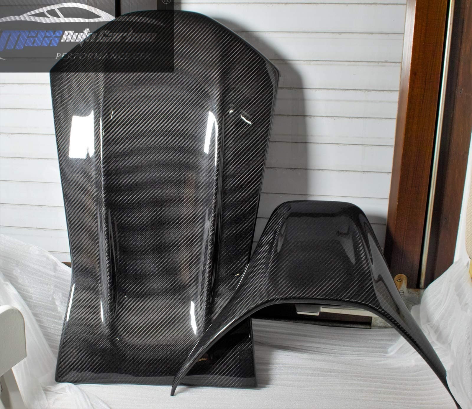 Full Dry Carbon Seat Cover for AMG A45 C63 CLA45 GLA45 A35 E63 GLC63 with Performance Seat