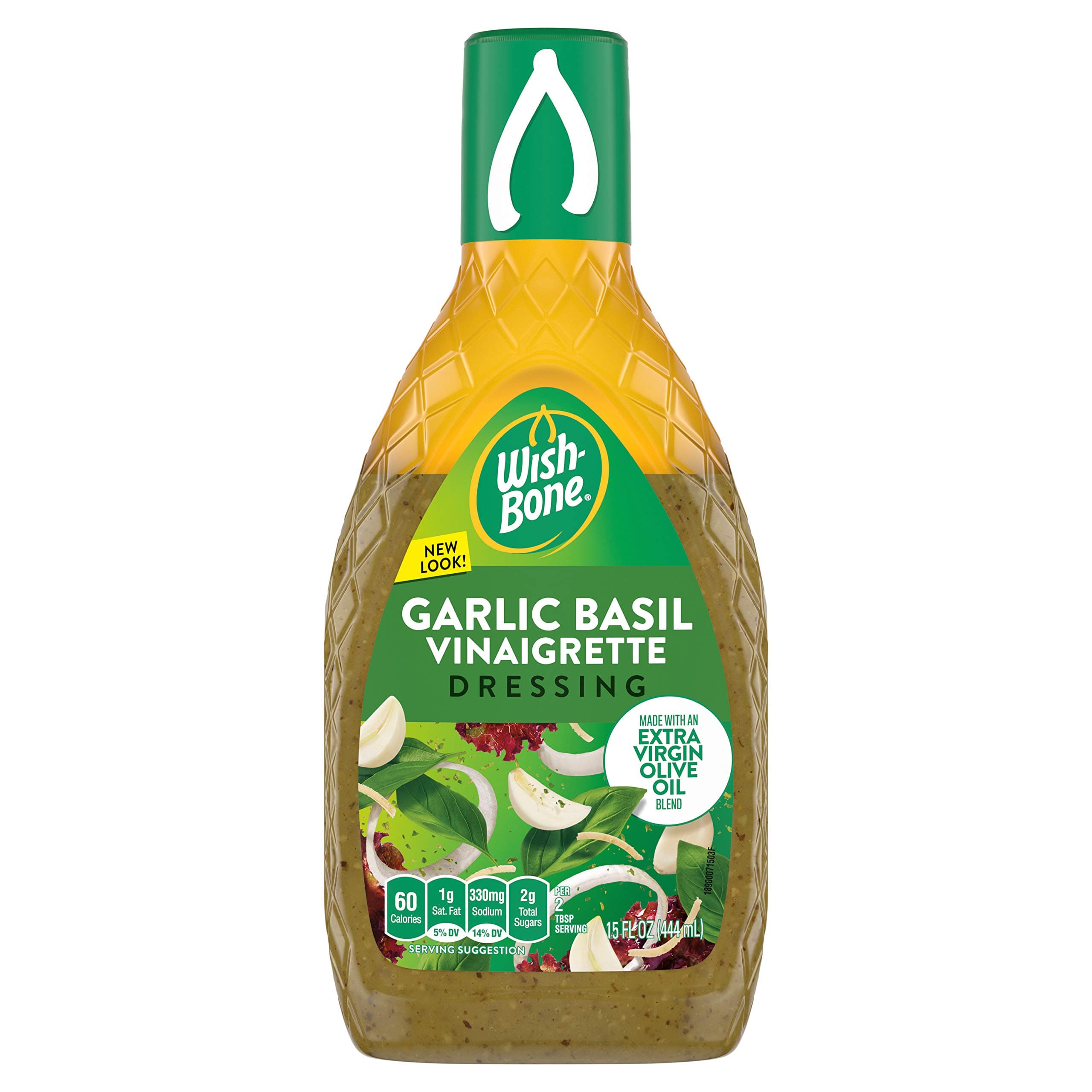 Salad Dressing, Garlic Basil Italian Dressing, 15 oz