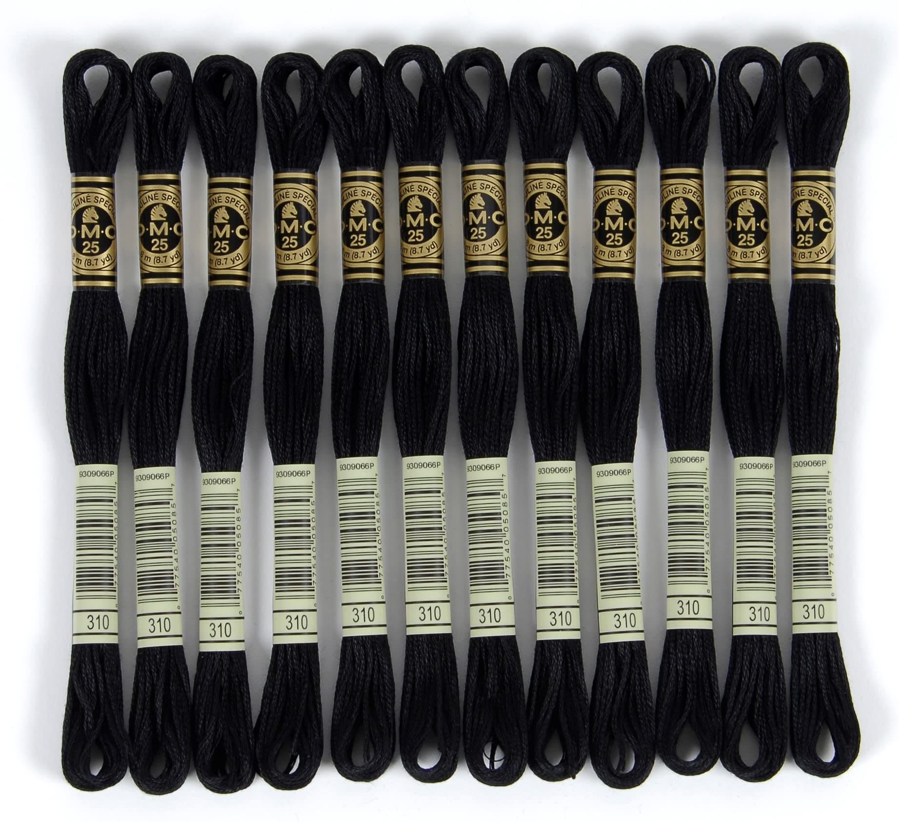 6-Strand Embroidery Cotton Floss, Black (117-310)