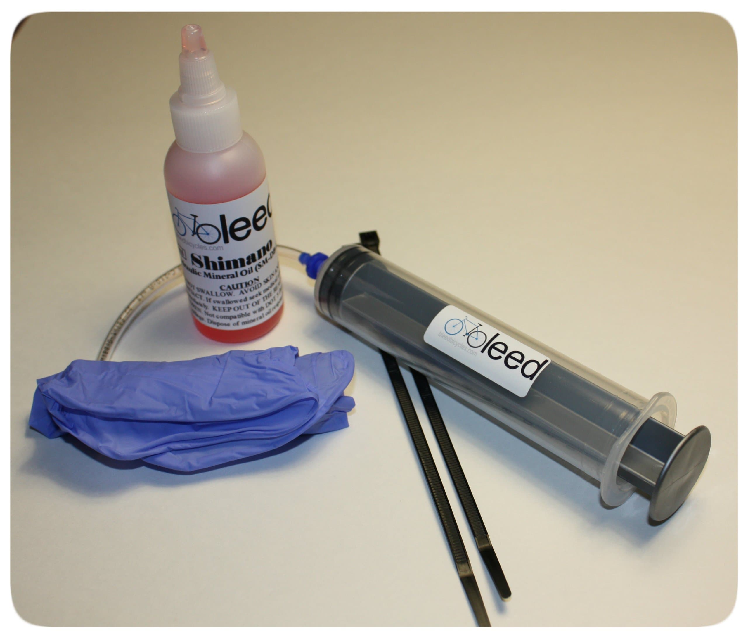 Shimano Disc Brake Bleed Kit, Pre-2012 Brakes, Shimano Mineral Oil