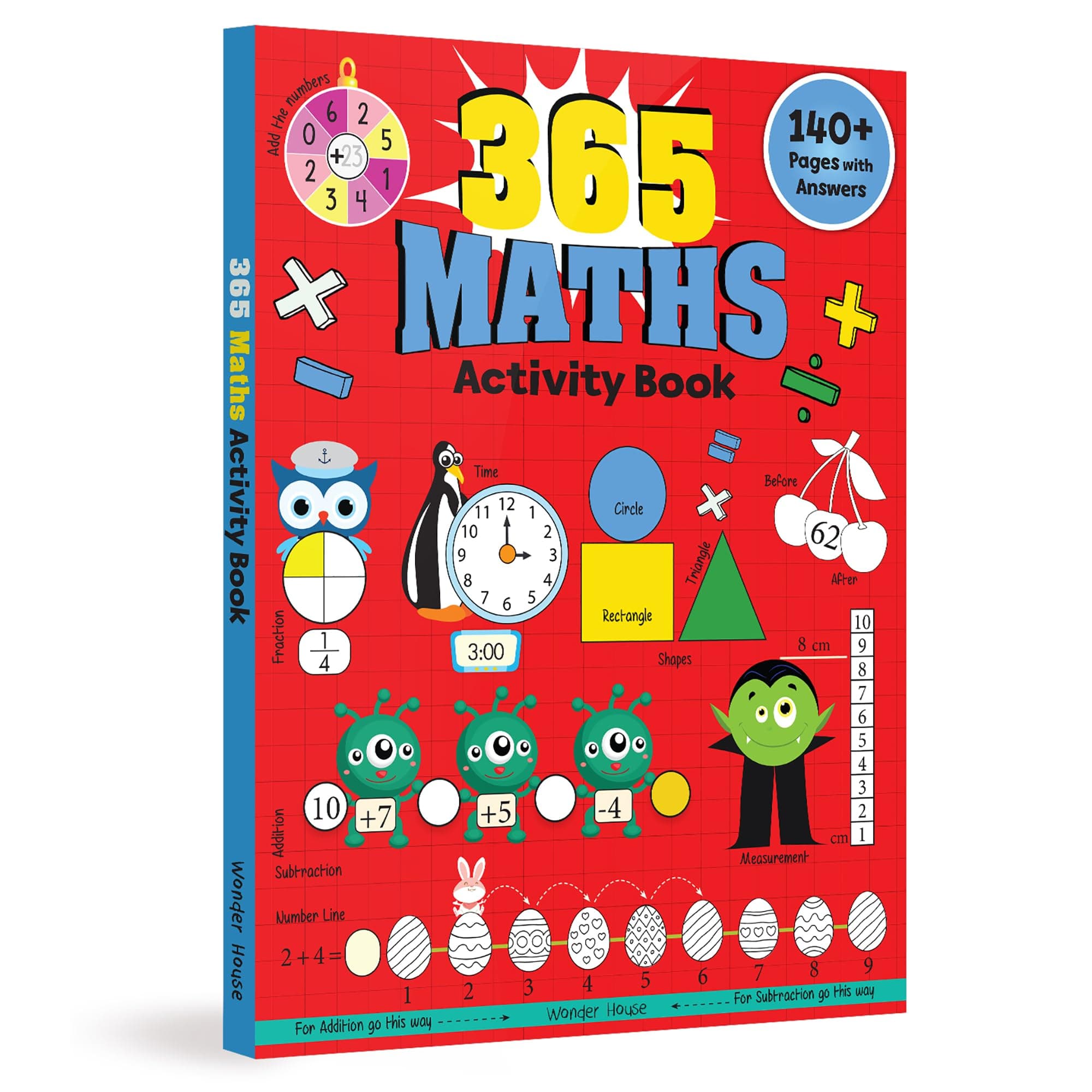- 365 Maths Activity Book: Fun Activities and Practice Sheets | Learn Counting, Addition & Subtraction | Ages 4–7 | 3 Hours of Interactive Learning