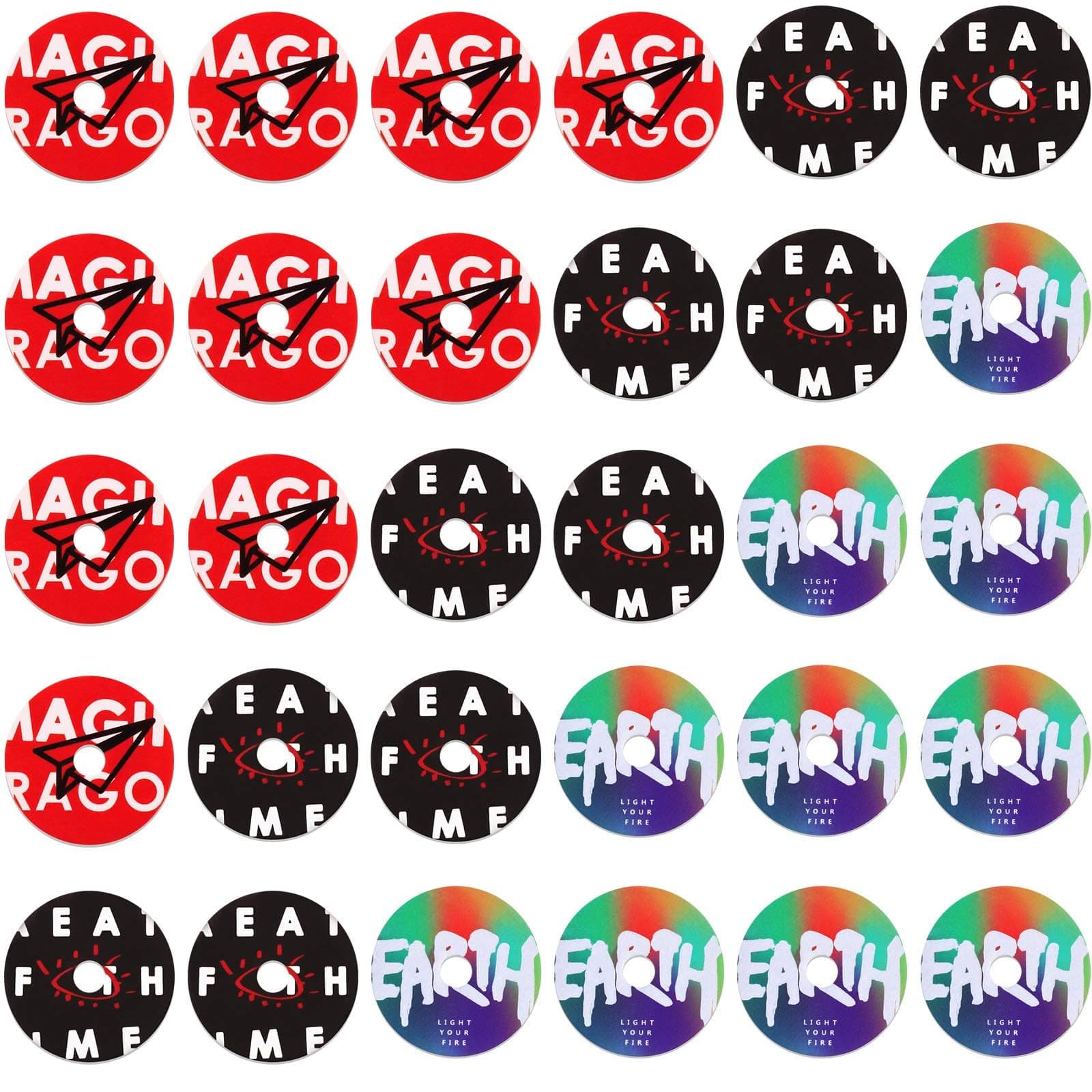 Frienda 30 Pcs Record Player Car Air Freshener Vent Clip Refills Turntable Fragrance Diffuser Aromatherapy Tablets Replacement Pads Retro Style Automotive Perfume Outlet Purifiers for Music Lover Gift