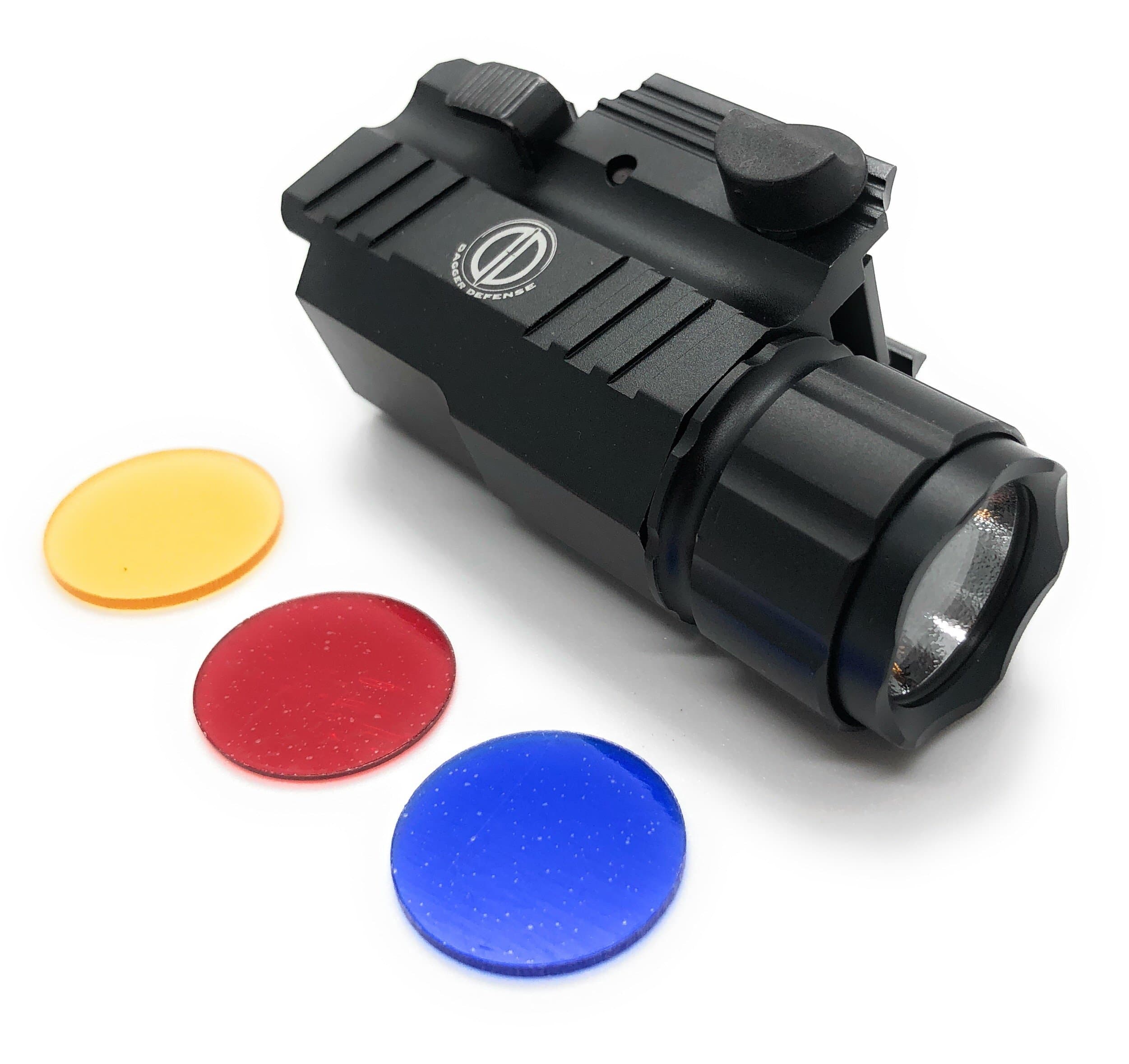 Dagger Defense DD-SD03 rail mounted pistol flashlight with strobe and 200 Lumens.