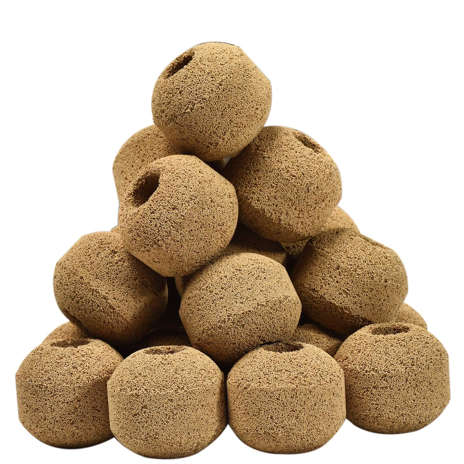 Hipanda Aquarium Filter Media Ceramic Bio Sphere,Quality Biological Rings for Marine and Freshwater Fish Tank (1520g/3.35lb)