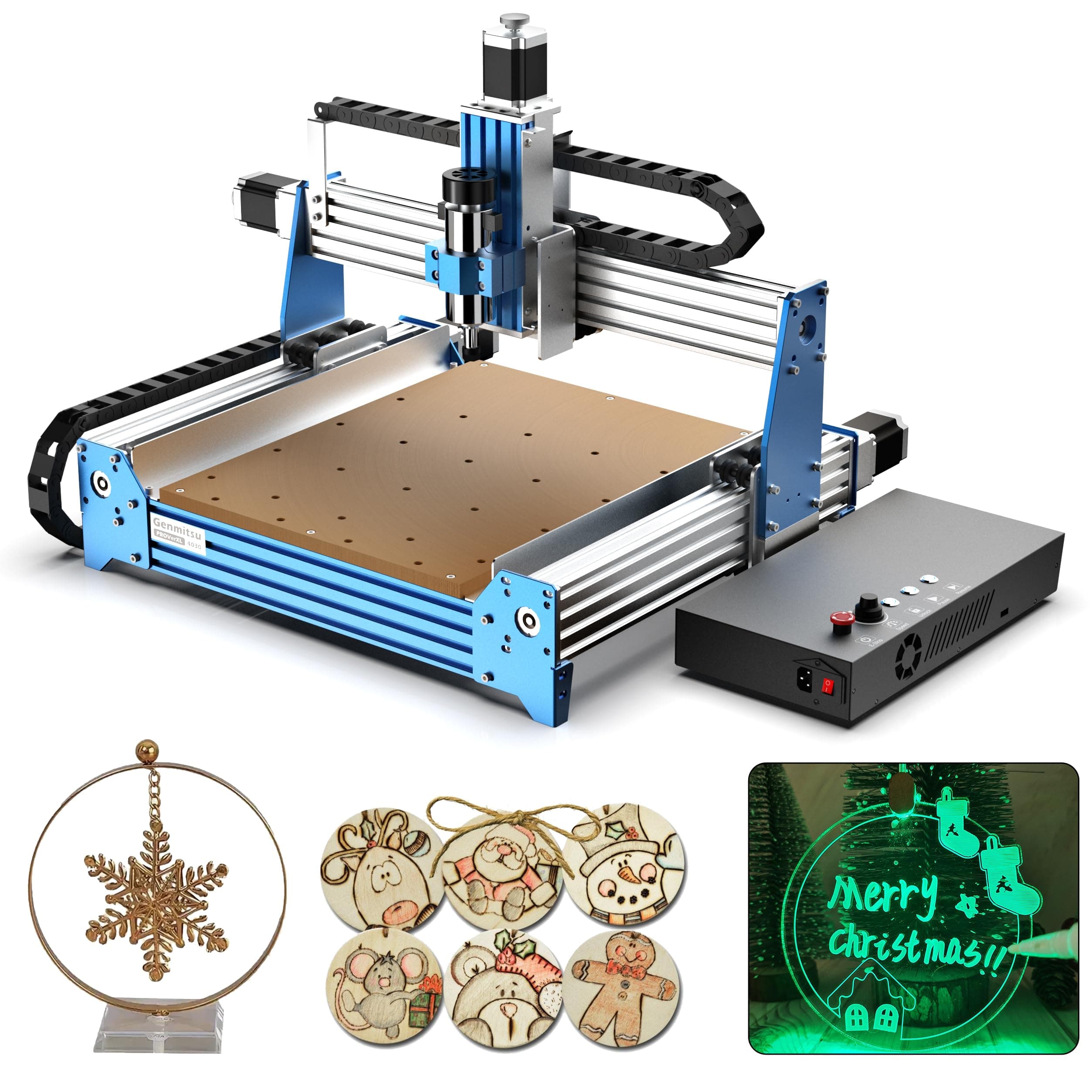 CNC Router Machine PROVerXL 4030 with C Beam Frame, GRBL Controlled, 3 Axis CNC-Engraving-Machine for Wood Metal Acrylic MDF, XYZ Working Area 400 x 300 x 110mm