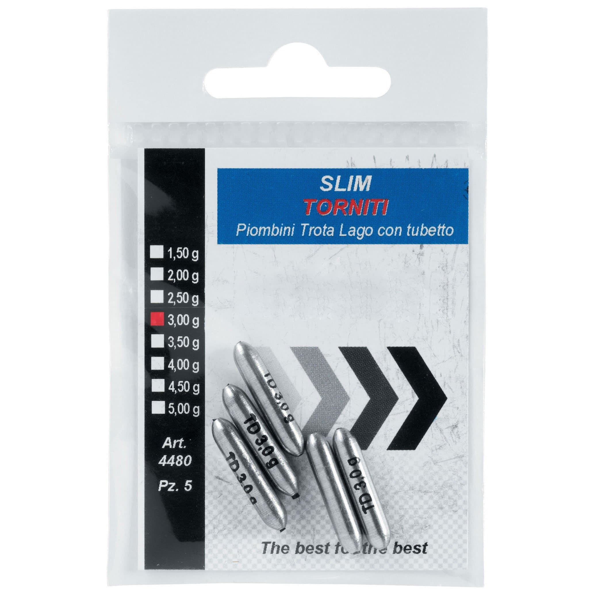 Daiwa Plumb Bob Slim Turned 2.50 gr Fassa