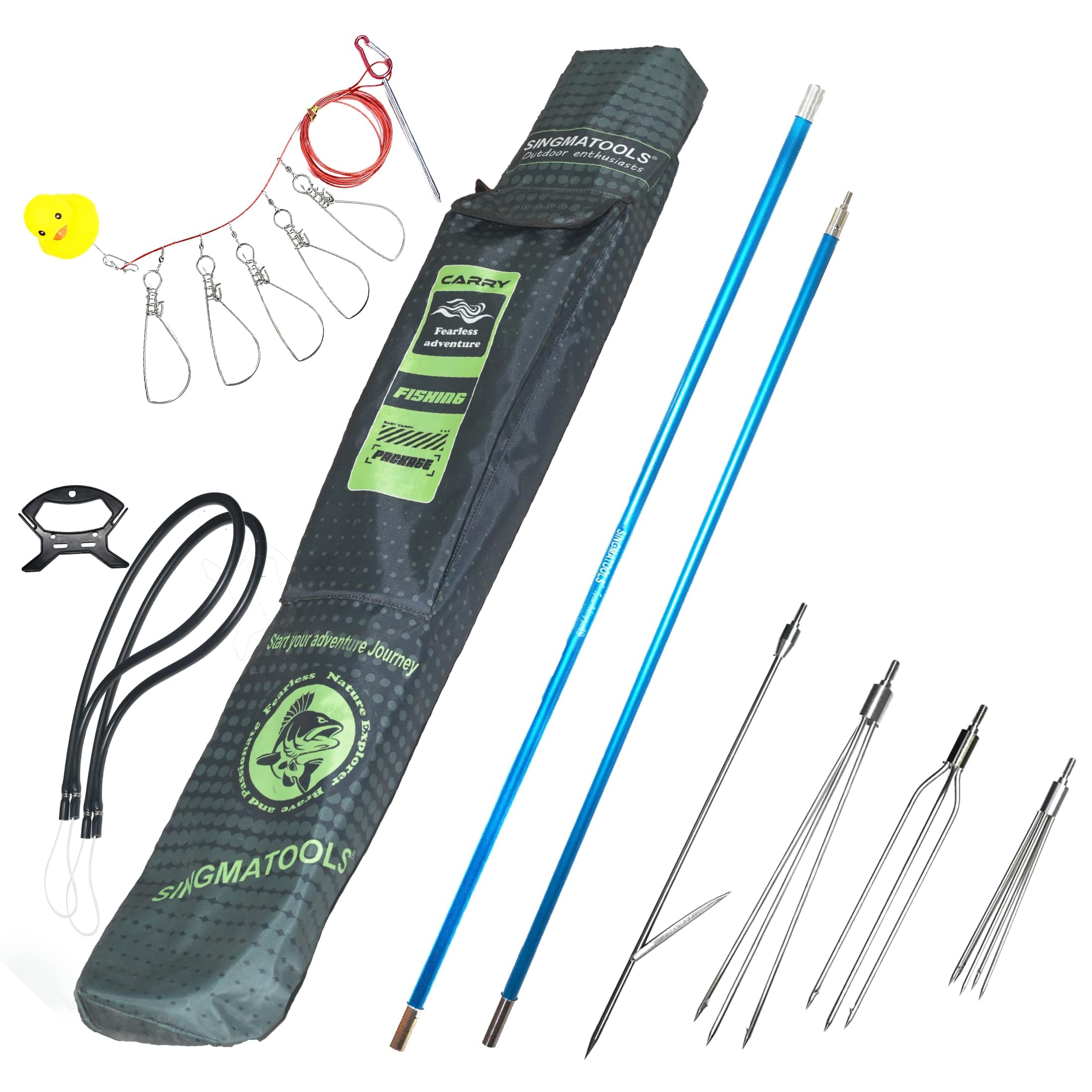 Spearfishing Pole Hawaiian Sling Fishing Spear Set Fiberglass Pole Spear Harpoon Spearfishing Gear