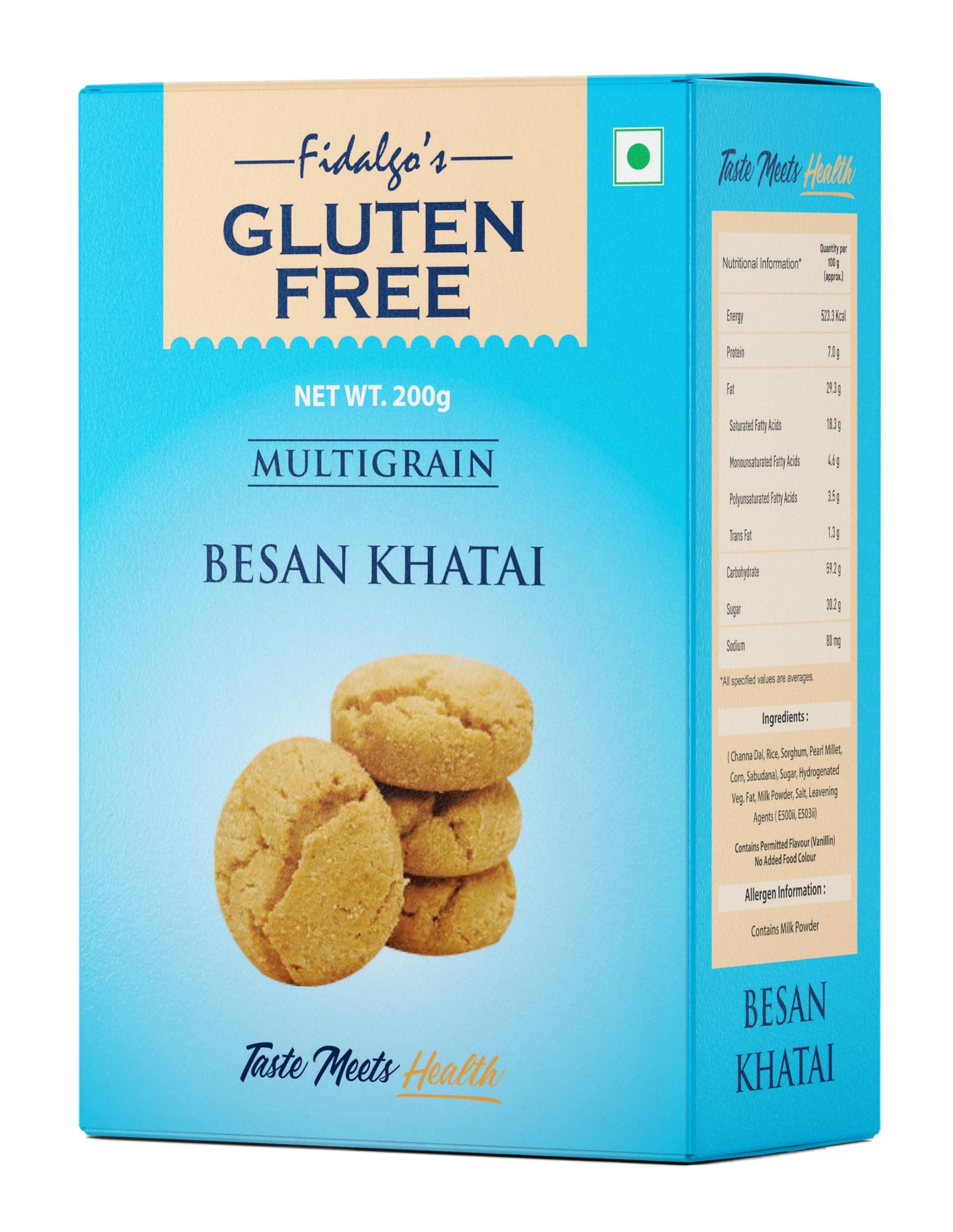 Fidalgo's Gluten Free Multigrain Besan Khatai 200gm