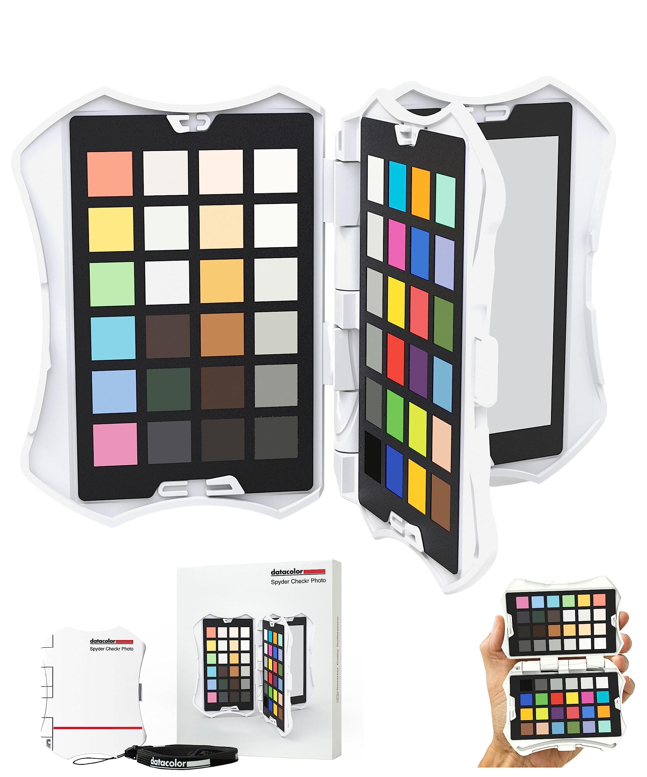 β datacolor Spyder Checkr Photo for Color Accuracy & Consistency, Portable Color Matching Tool with Ergonomic Case, 62 Color Targets, Color Correction Chart for Photography & Portraits (SCK310)