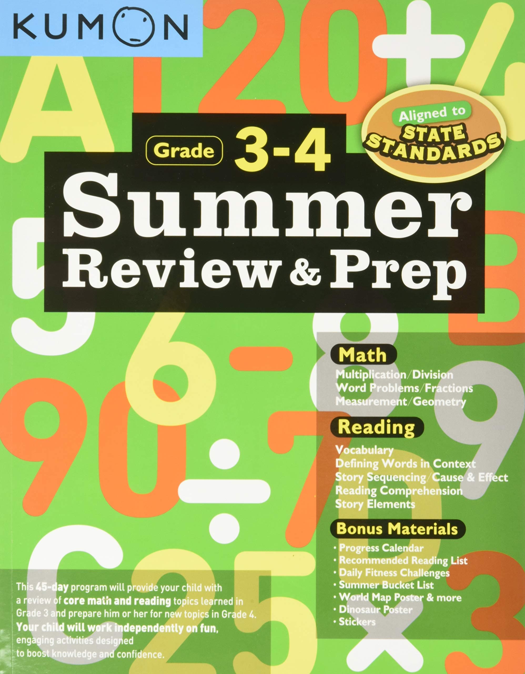 Kumon Publishing North America Summer Review & Prep: 3-4