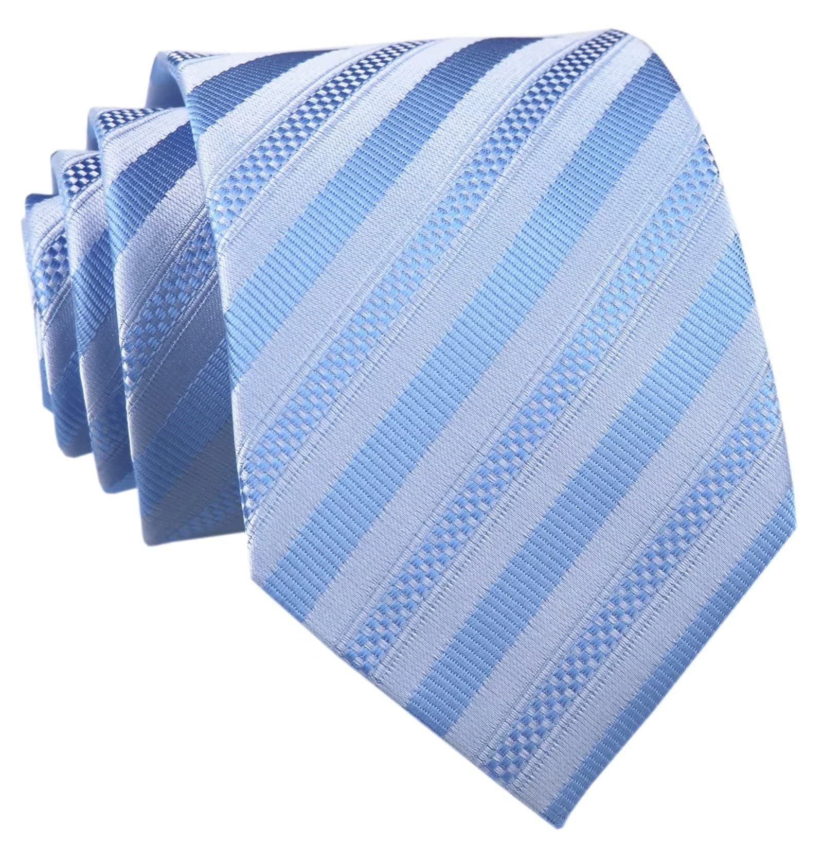 Elfeves Men's Modern Striped Patterned Formal Ties College Daily Woven Neckties