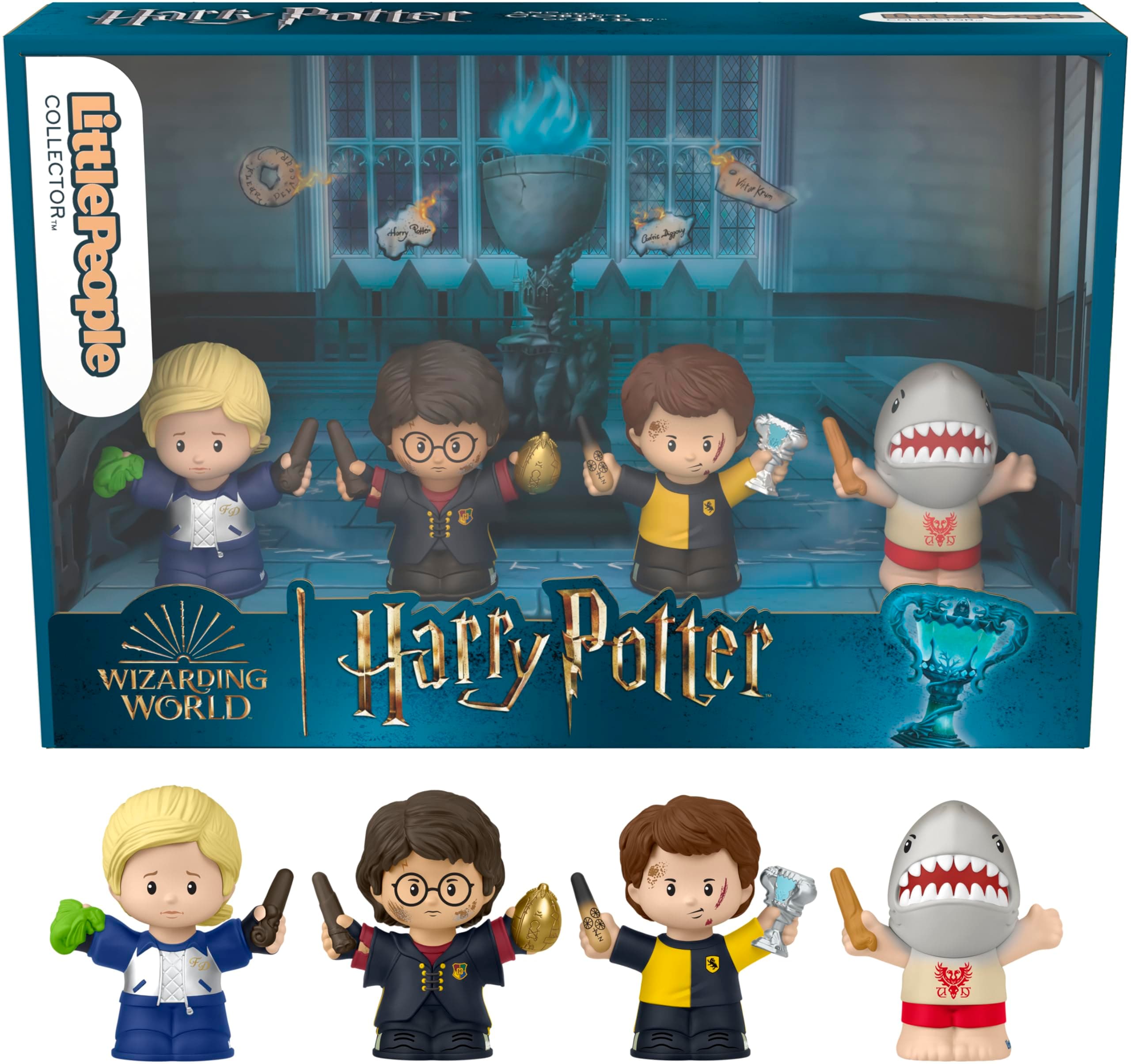 Harry Potter and The Goblet of Fire Special Edition Set for Adults & Fans, 4 Figures in a Display Box