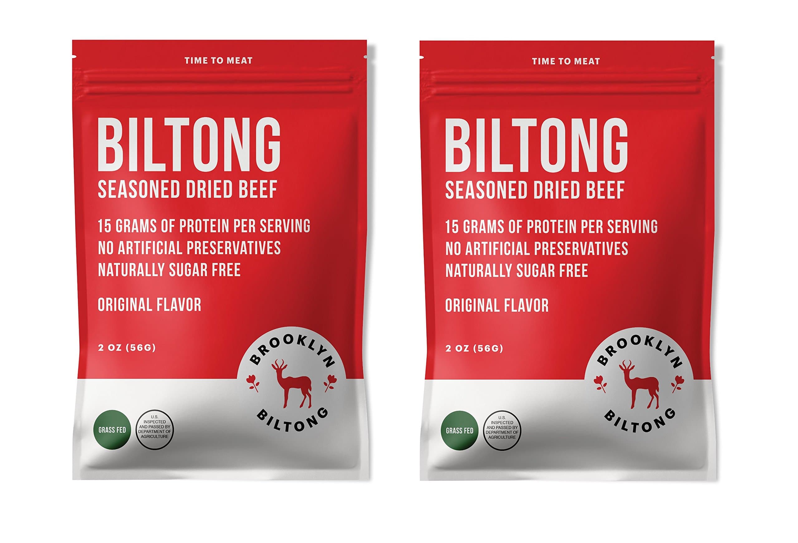 Biltong - Seasoned Dried Beef - 2oz (Original, 2oz 2-Pack)
