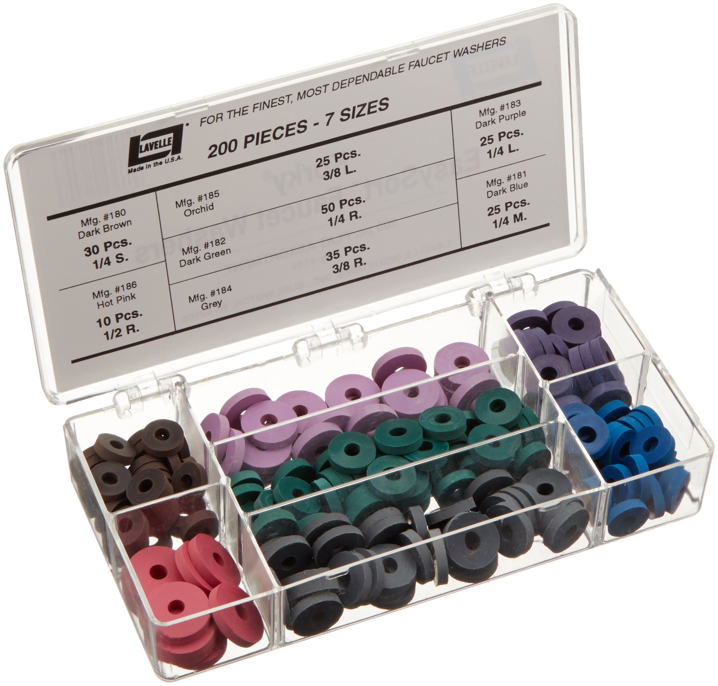 Faucet Washer Kit 200 Pcs Flat