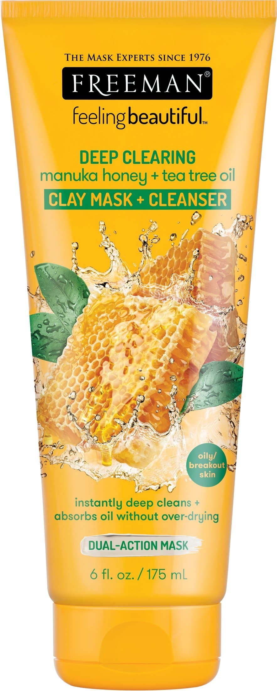 Feeling Beautiful Deep Clearing Manuka Honey and Tea Tree Clay Mask Plus Cleanser