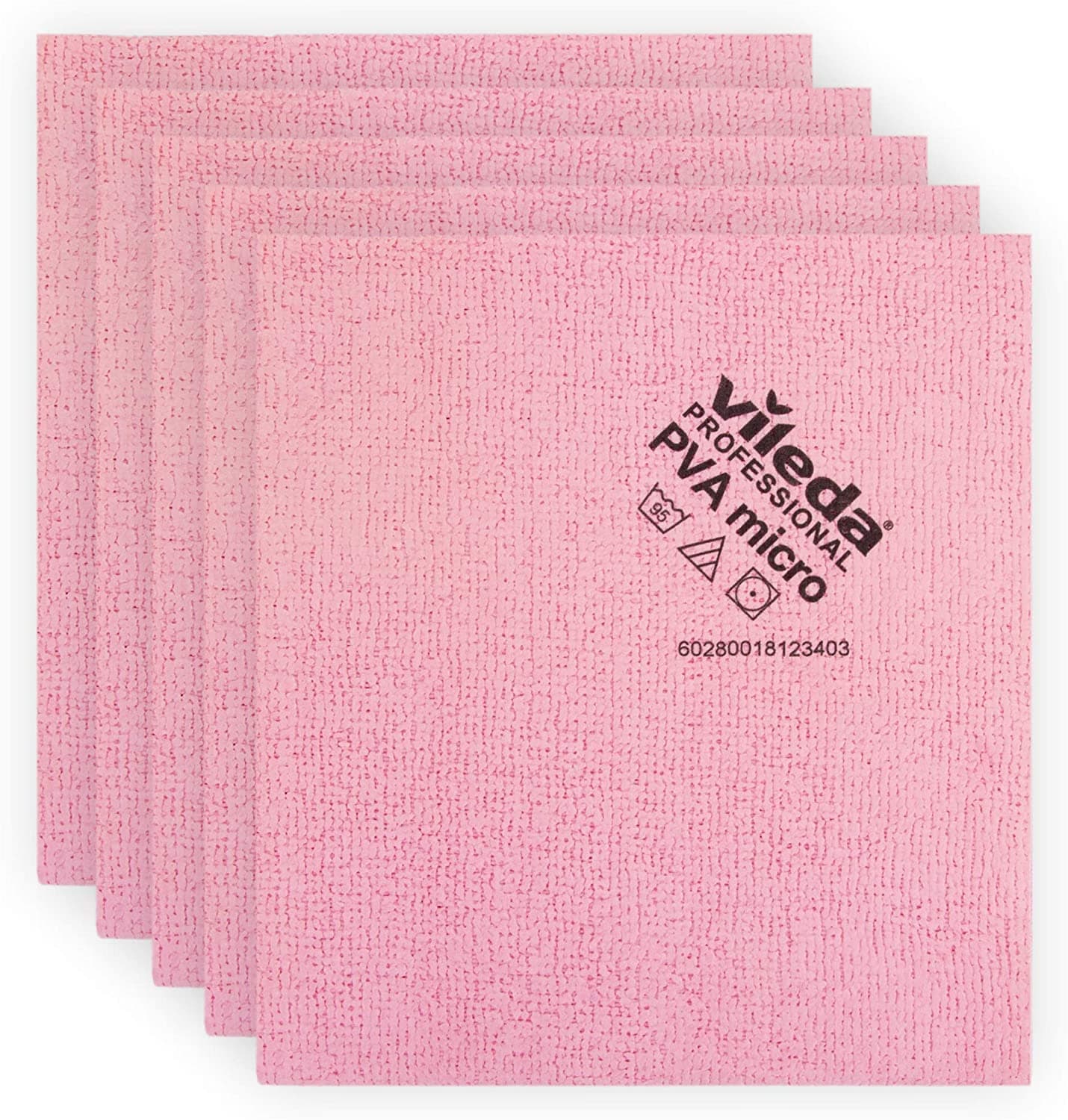 Vileda Professional PVA Microfiber Cloth Red Professional